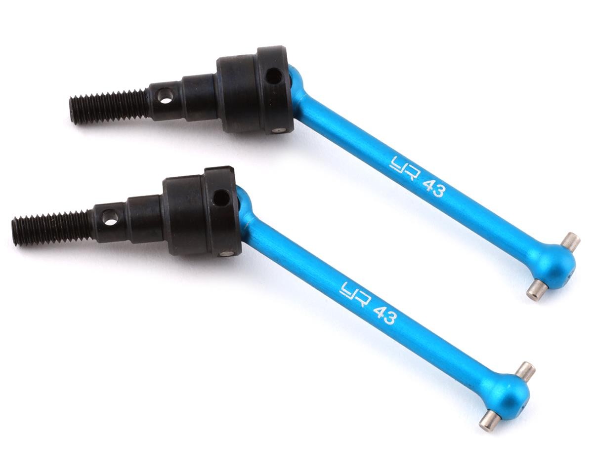 Yeah Racing Tamiya CC-01 Aluminum & Steel Universal CVD Drive Shafts (Blue) (2)