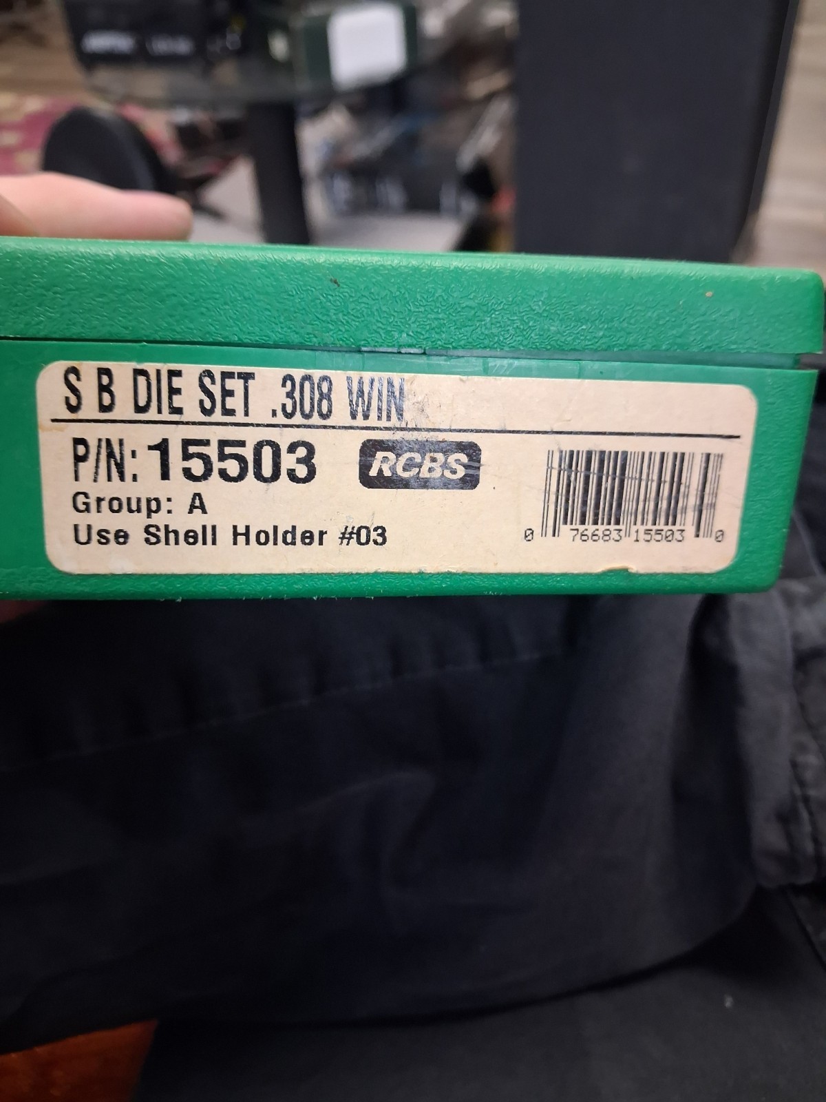 RCBS  15503 S B .308 Winchester FL Die Set with Shell Holder Reloading