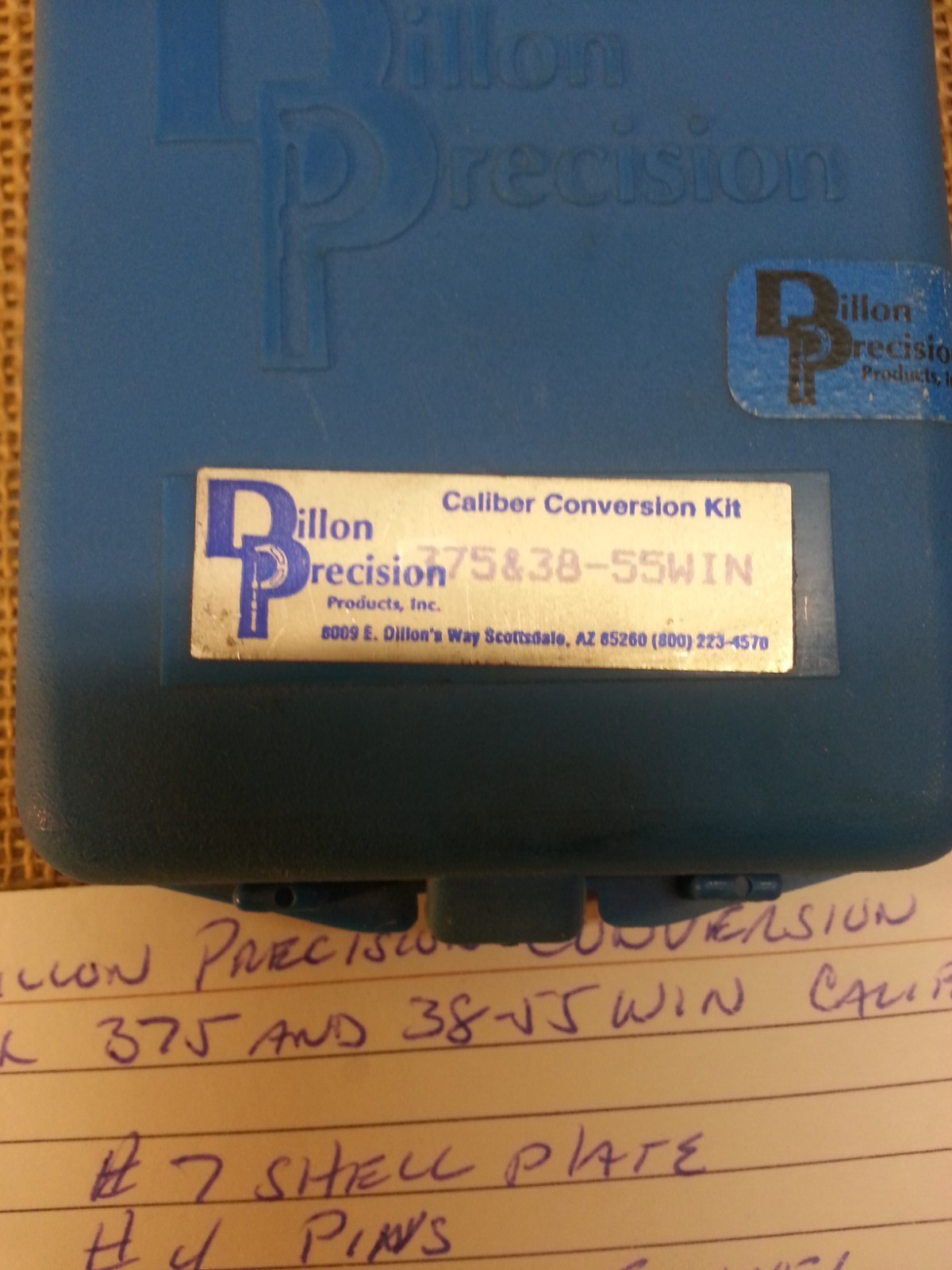 Dillon Precision Conversion Set 450/550 Presses 375 & 38-55 Winchester