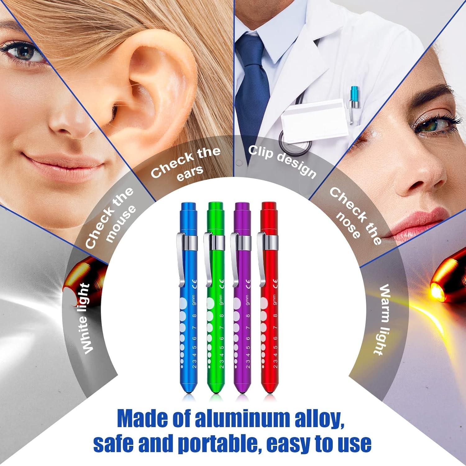 Reusable Pen Light with Pupil Gauge (30 Pack)