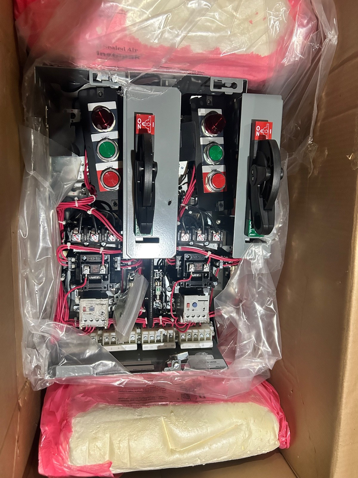 NEW ALLEN BRADLEY 2113 DUAL STARTER MCC BUCKET SZ1 COMPLETE 30A