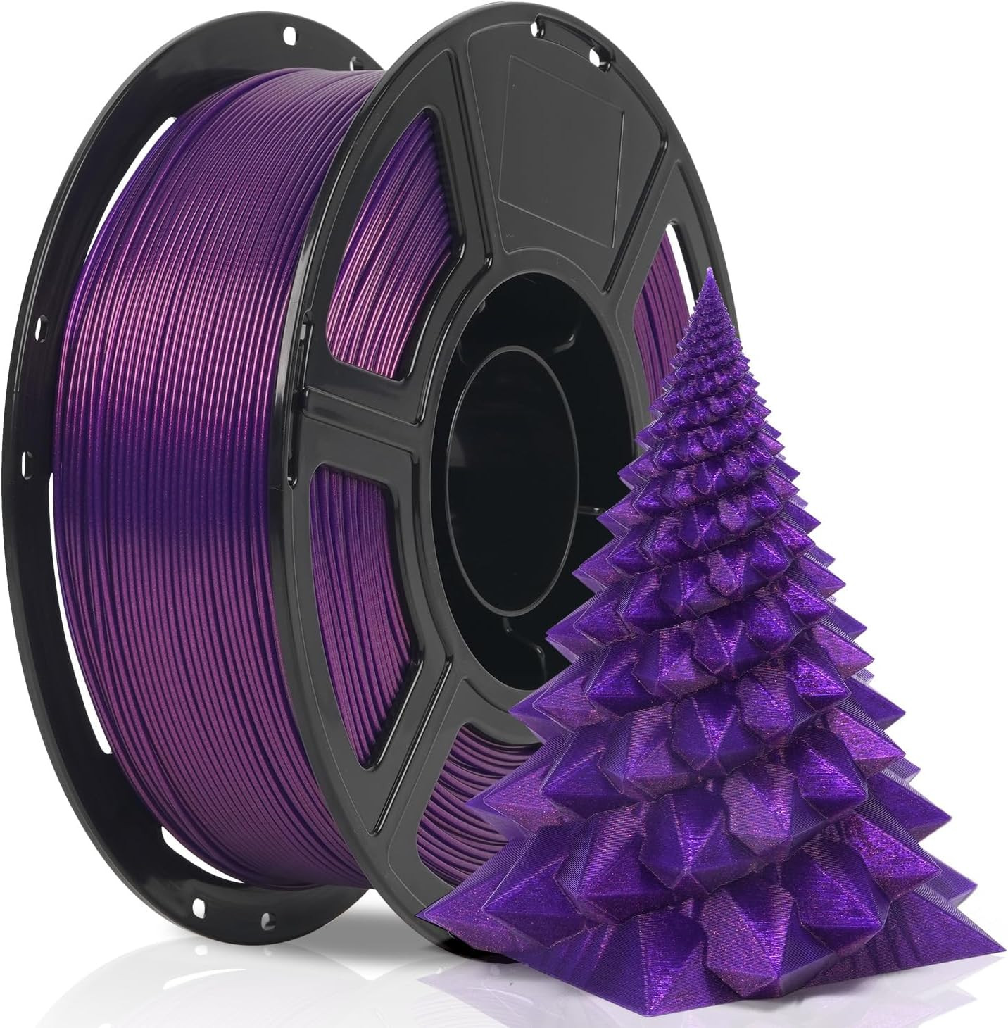 Xmas Series Rapid PLA Filament Aurora Purple, High Flow Speedy 3D Printer Filame