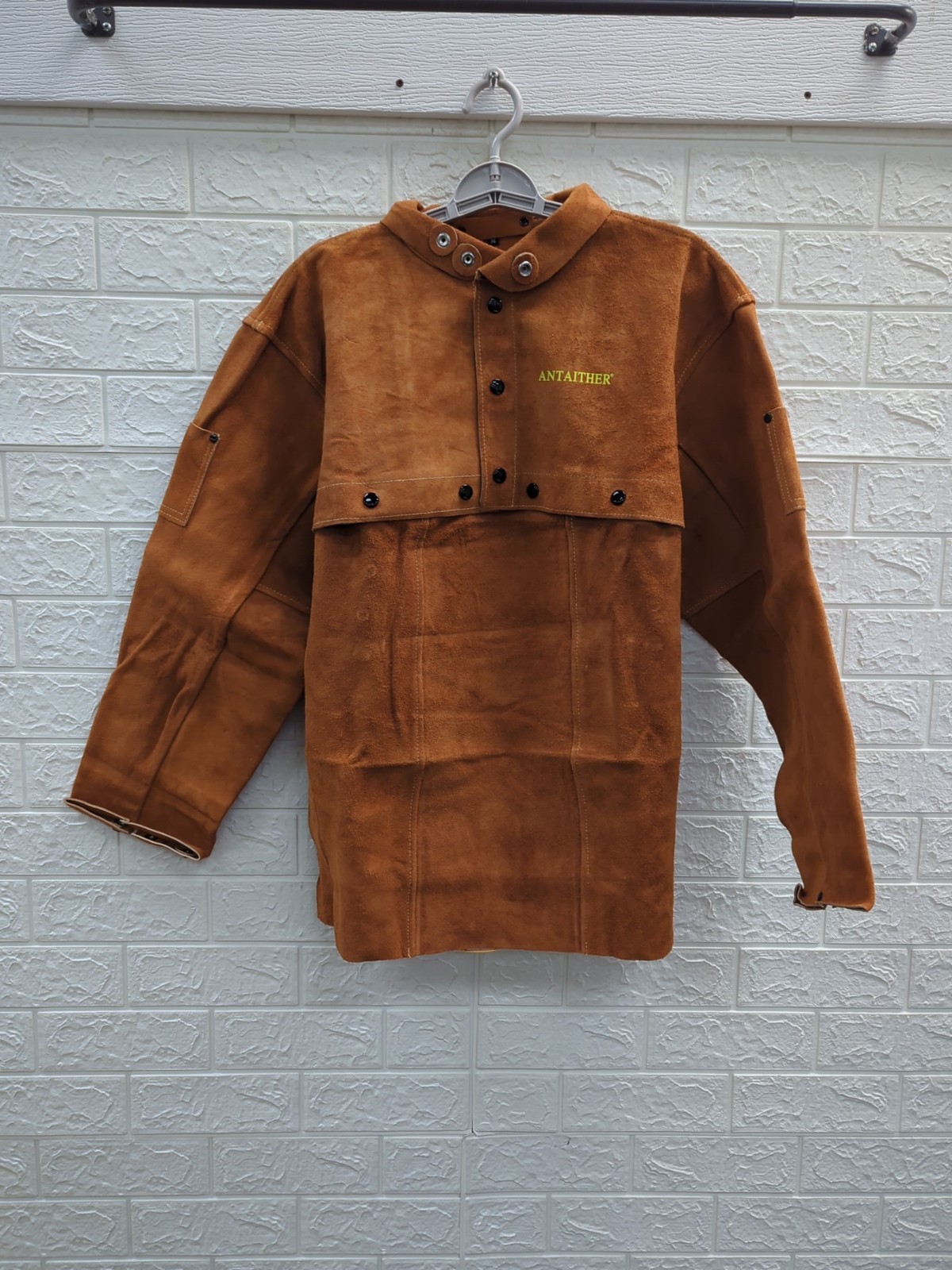New Antaither Fire Resistant Leather Welding Coat Men's Size Medium