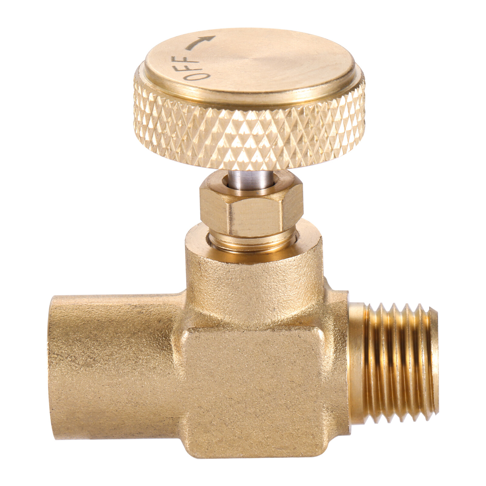 1/4"Female NPT x 1/4" Male NPT Needle Valve for High Pressure Propane Gas Butane
