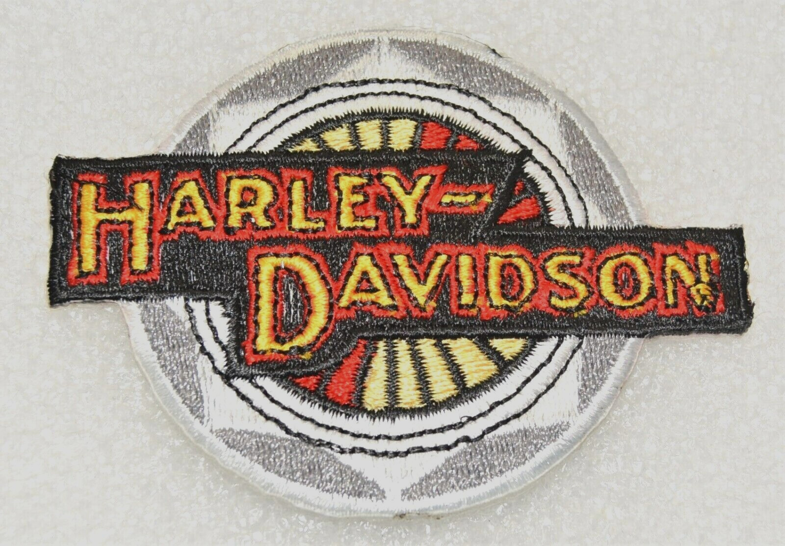 Motorcycle Wheel Harley Davidson Embroidered CREST Official Licensed Prod. MINT