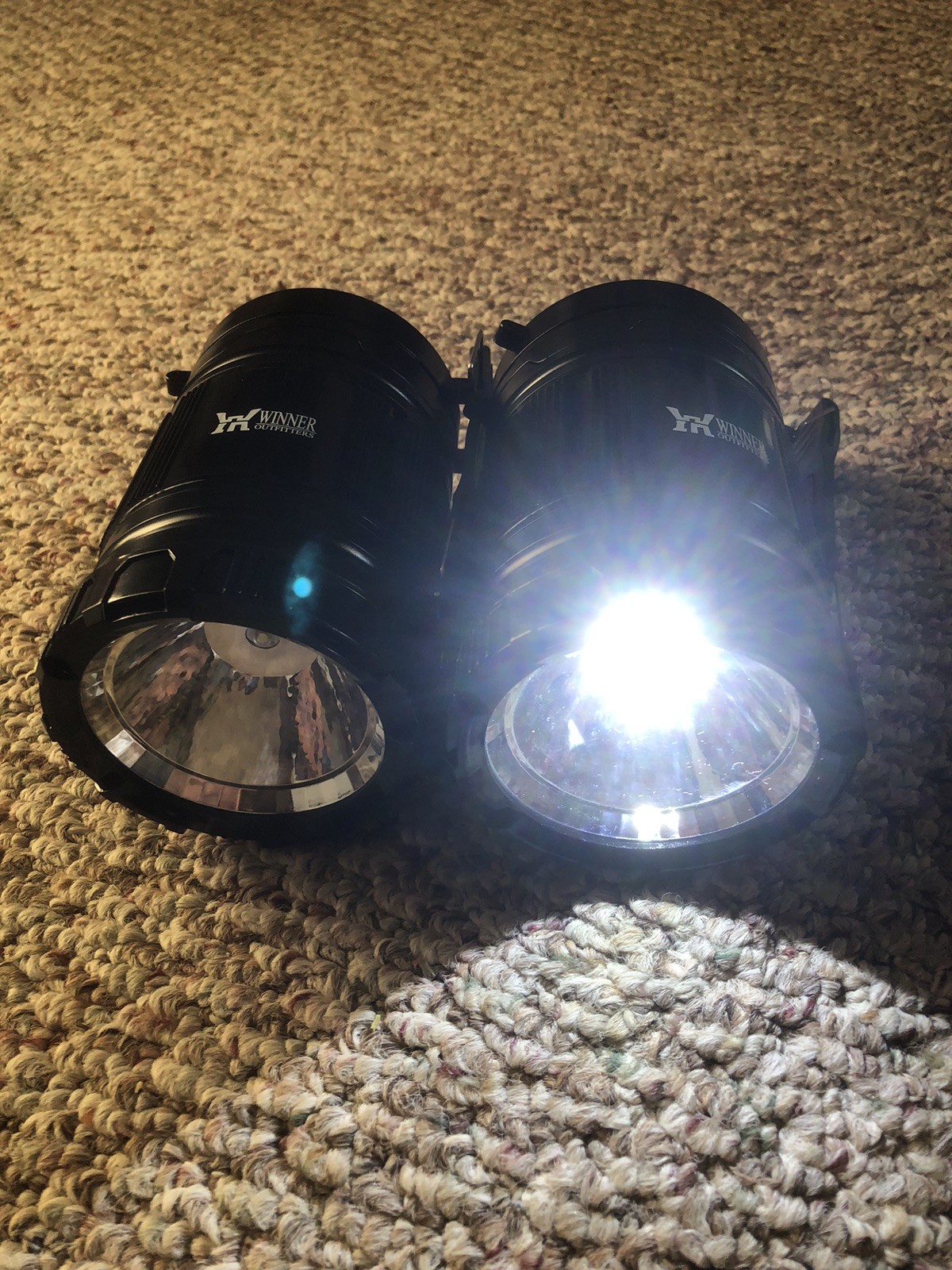 New Winner Outfitters 2 Pack Mini Camping Lantern Flashlight LED Portable Light