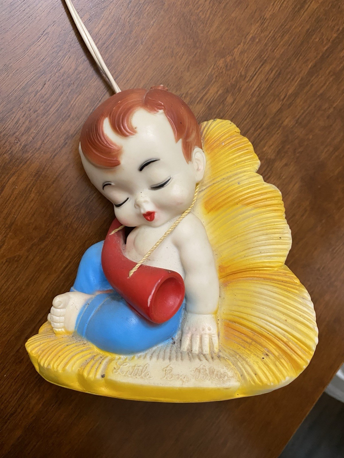 Vintage "Little Boy Blue" Nightlight  Alan Jay 1958 Plastic Light Up Works