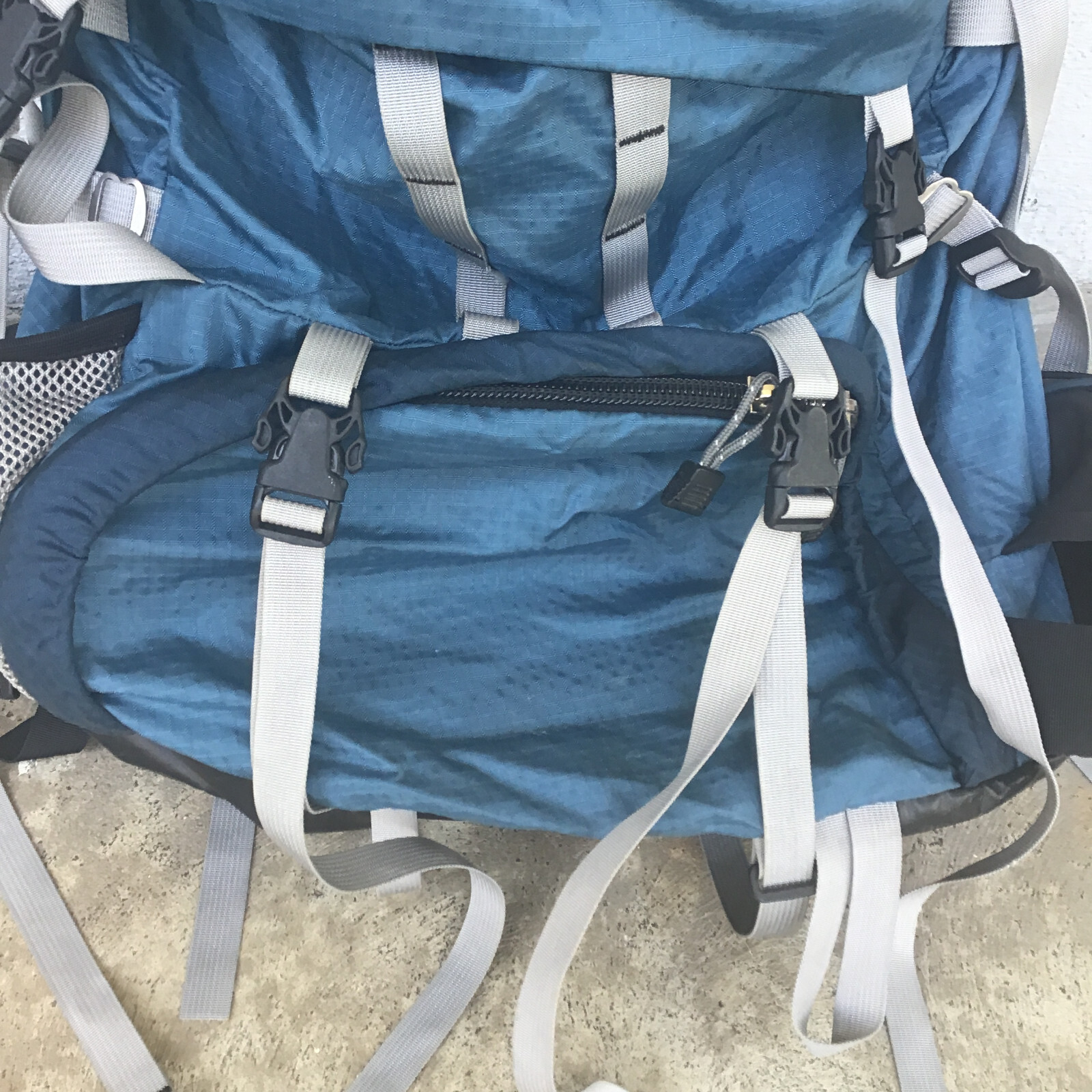 Gregory Shasta Hiking Trail Camping Internal Frame Backpack Size Large Blue Gray