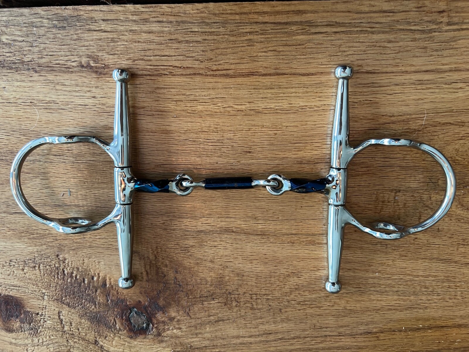 Used 5" KCH Sweet Iron Square Twist w/ Thick Dogbone Center - Full Cheek Gag Bit