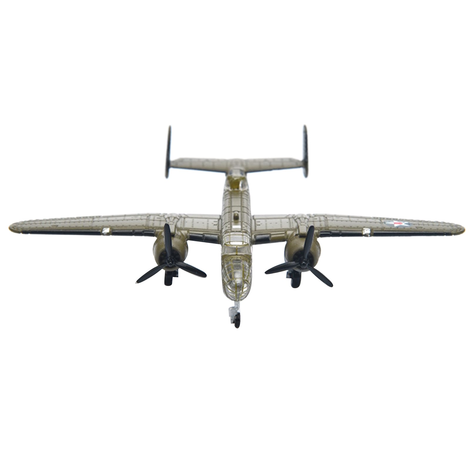 1PCS 1:200 Scale WWII US B-25 Mitchell Bomber Model Finished Model Decor Model