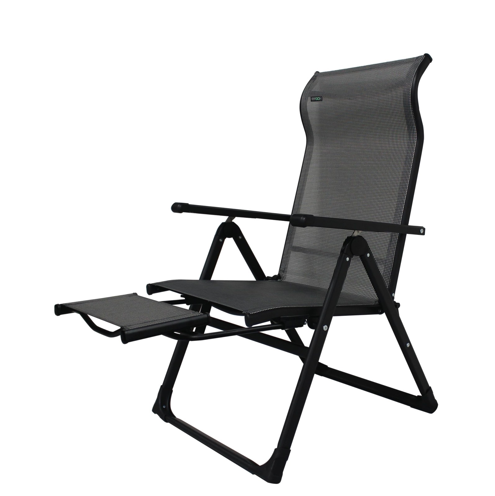 Sports Ergo+ - Adjustable Outdoor Patio Camping Lounge with Footrest & Headre...