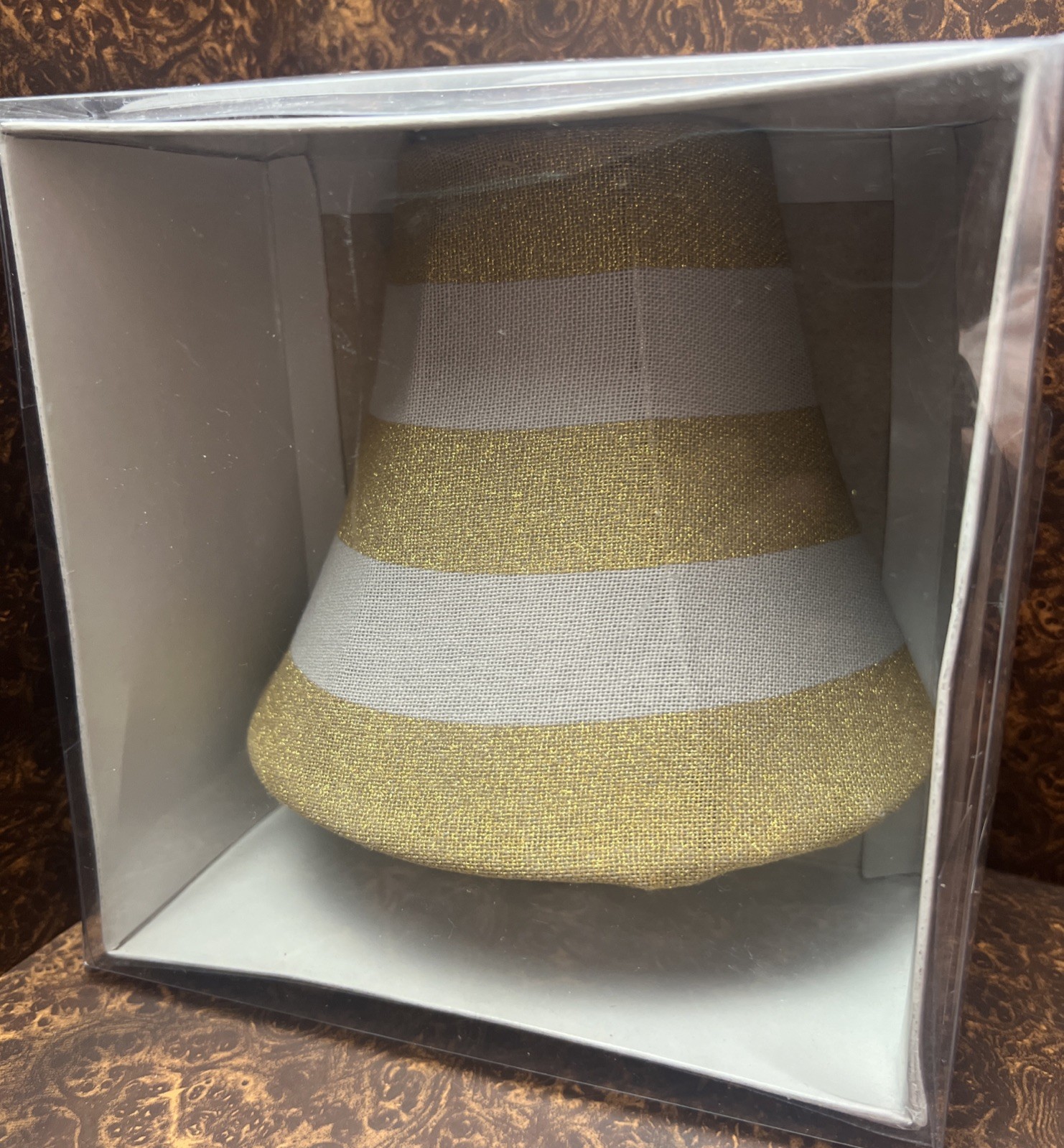 Kirkland’s Beautiful Plug-In Night Light Lamp w/ Fabric Shade NWT