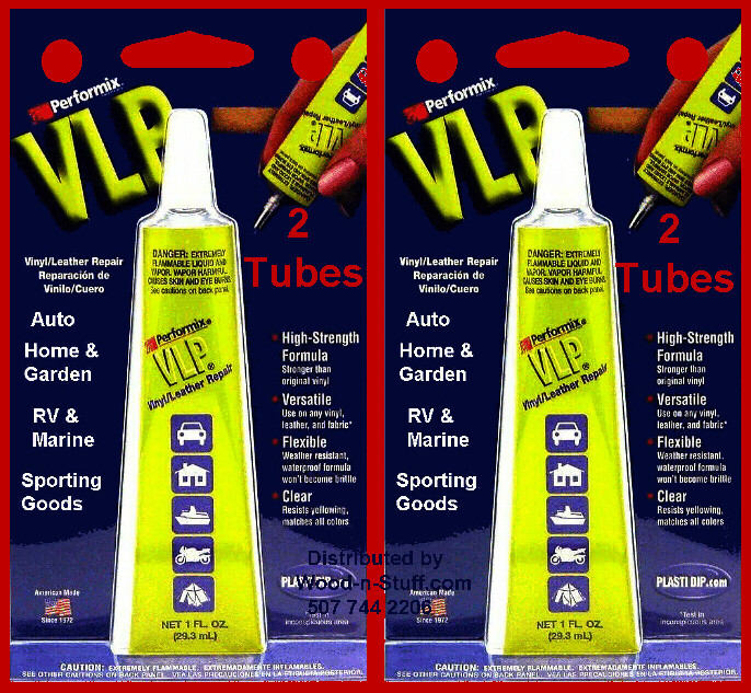 (2) Tube VLP Performix ~ FILLS the CRACKS IN Vinyl / Leather Repair