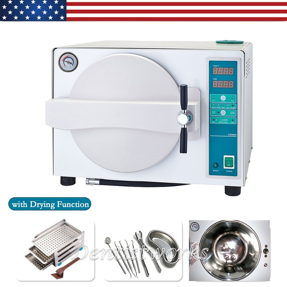18L Dental Autoclave Steam Sterilizer Medical Sterilizition Drying Equipment