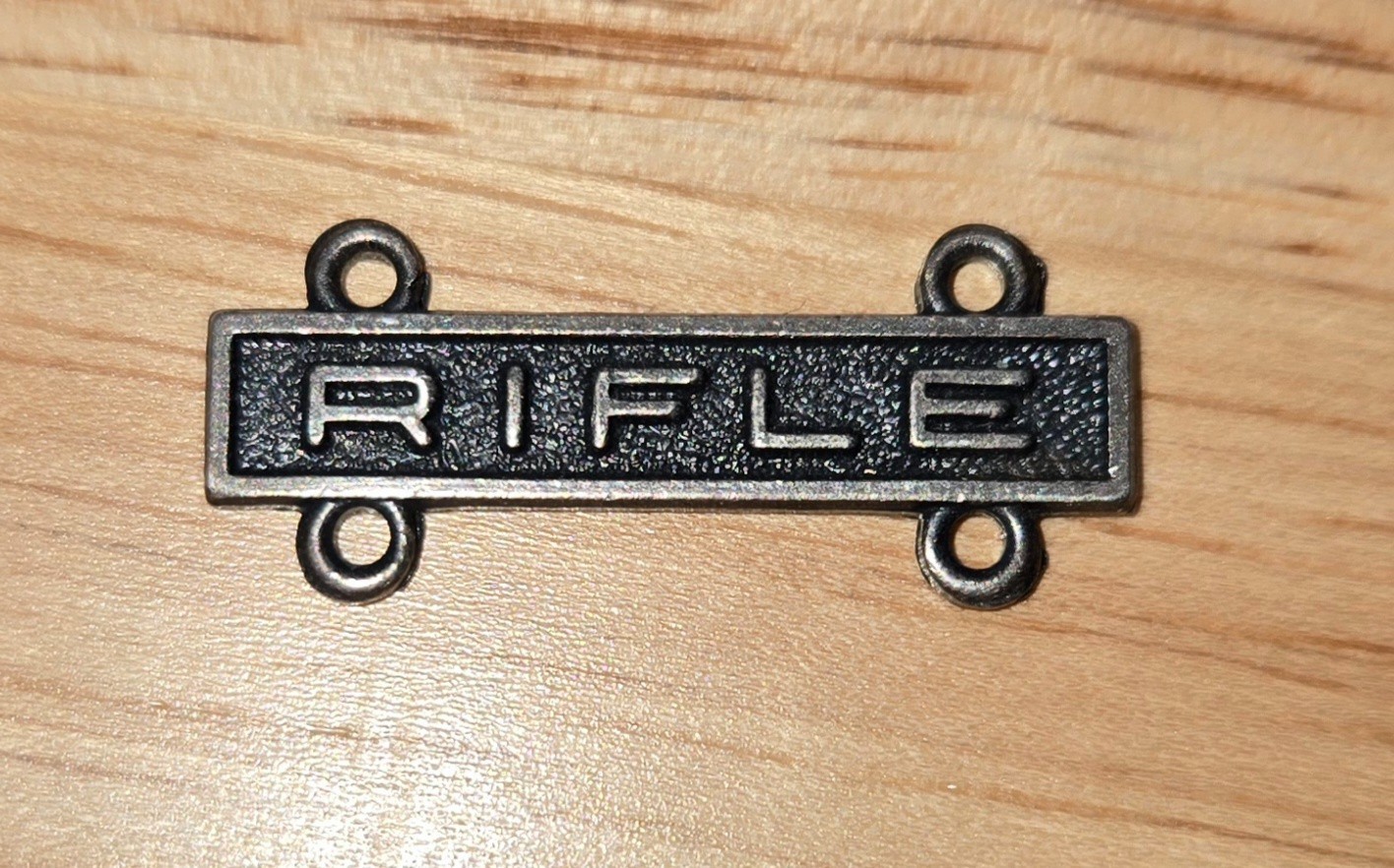 WWII EXPERT BADGE RIFLE BAR - Sterling