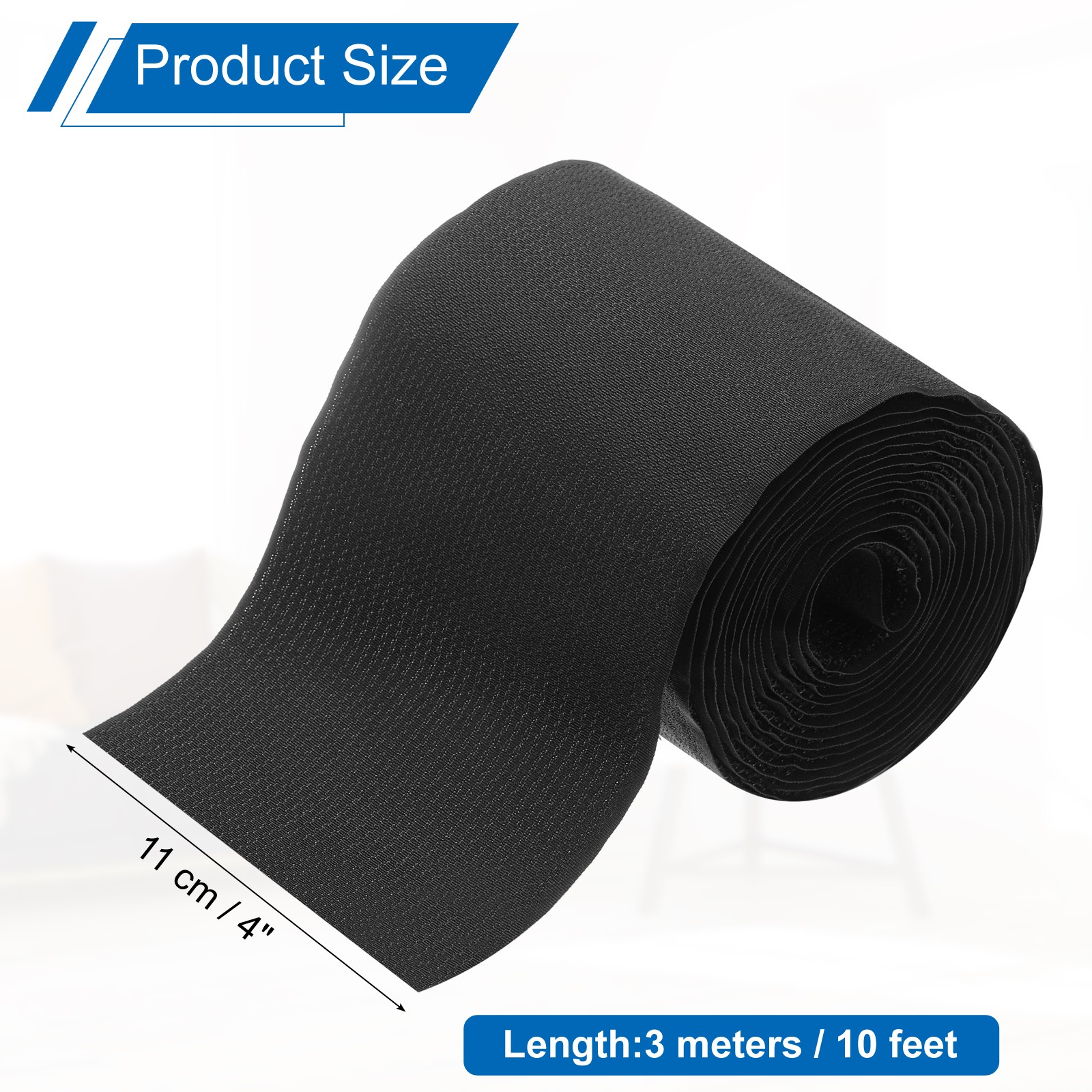 10 Feet x 4 Inch Under Couch Blocker, Nylon Under Furniture Blocker