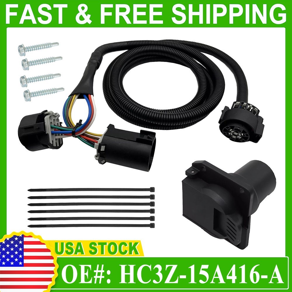 NEW In Bed 5th Trailer Wiring Harness For 2017-22 Ford Super Duty HC3Z-15A416-A