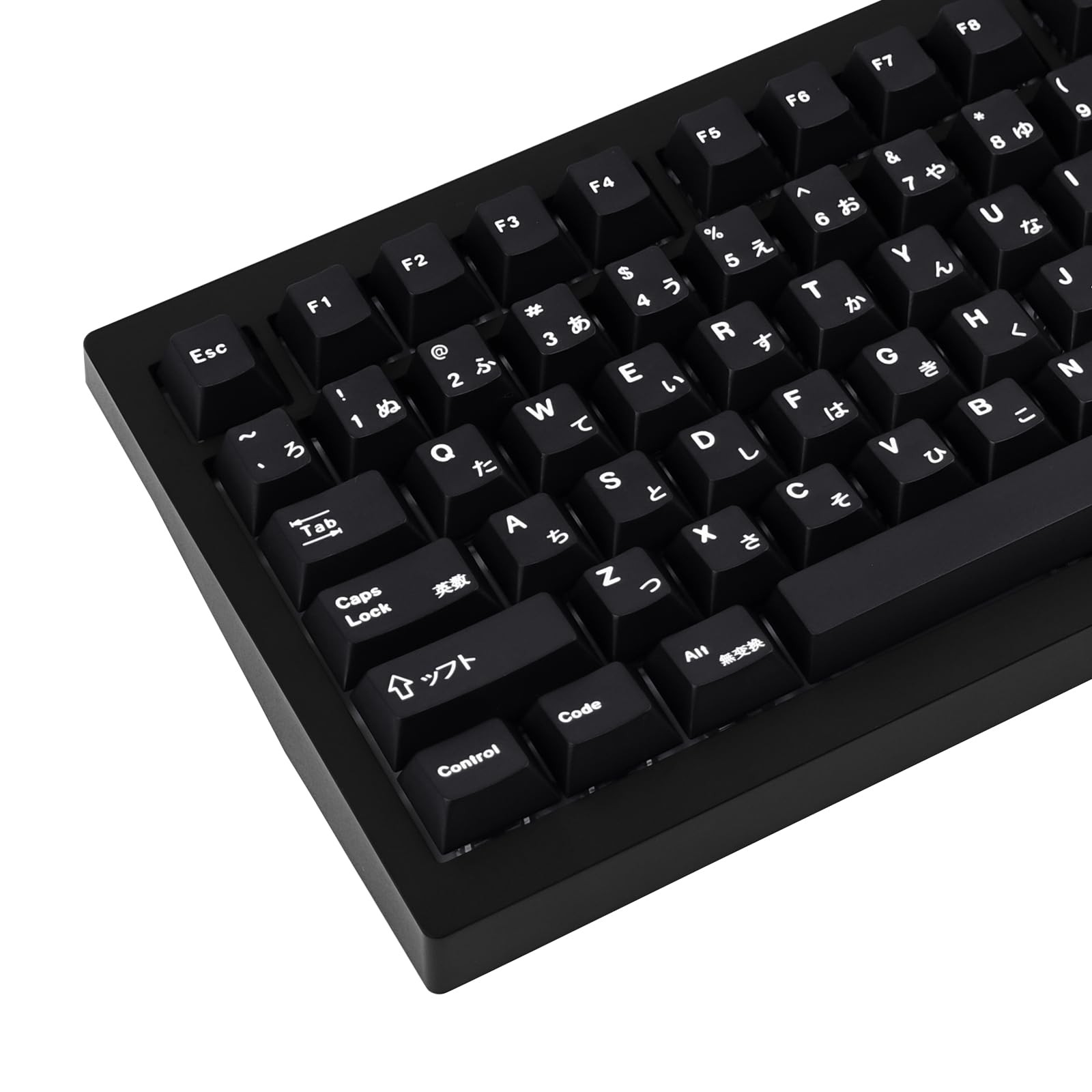 Black Japanese Keycaps 129 Keys Minimalist Style PBT Dye Sublimation Customized