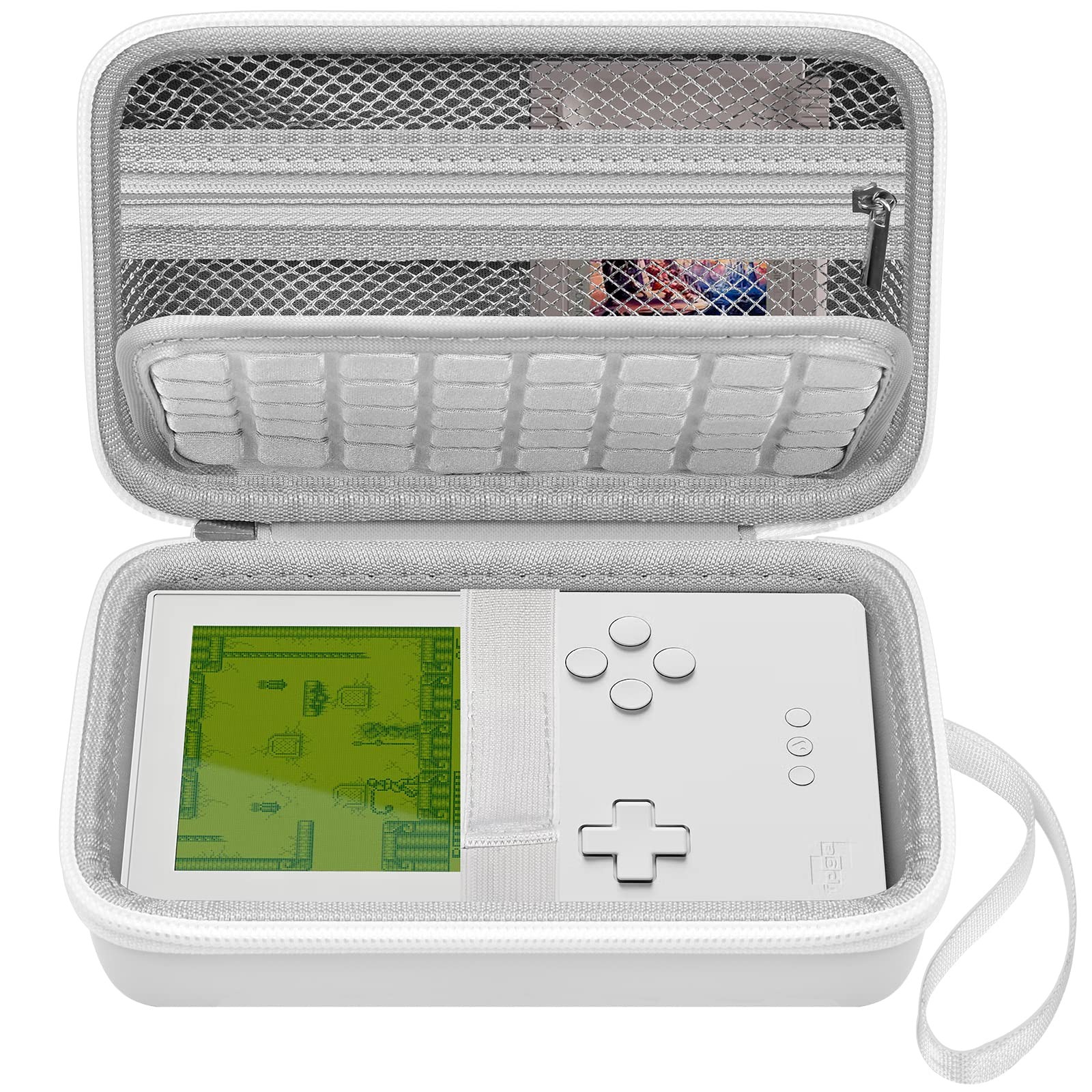 Againmore Hard Case Compatible with Analogue Pocket Handheld Compact, White