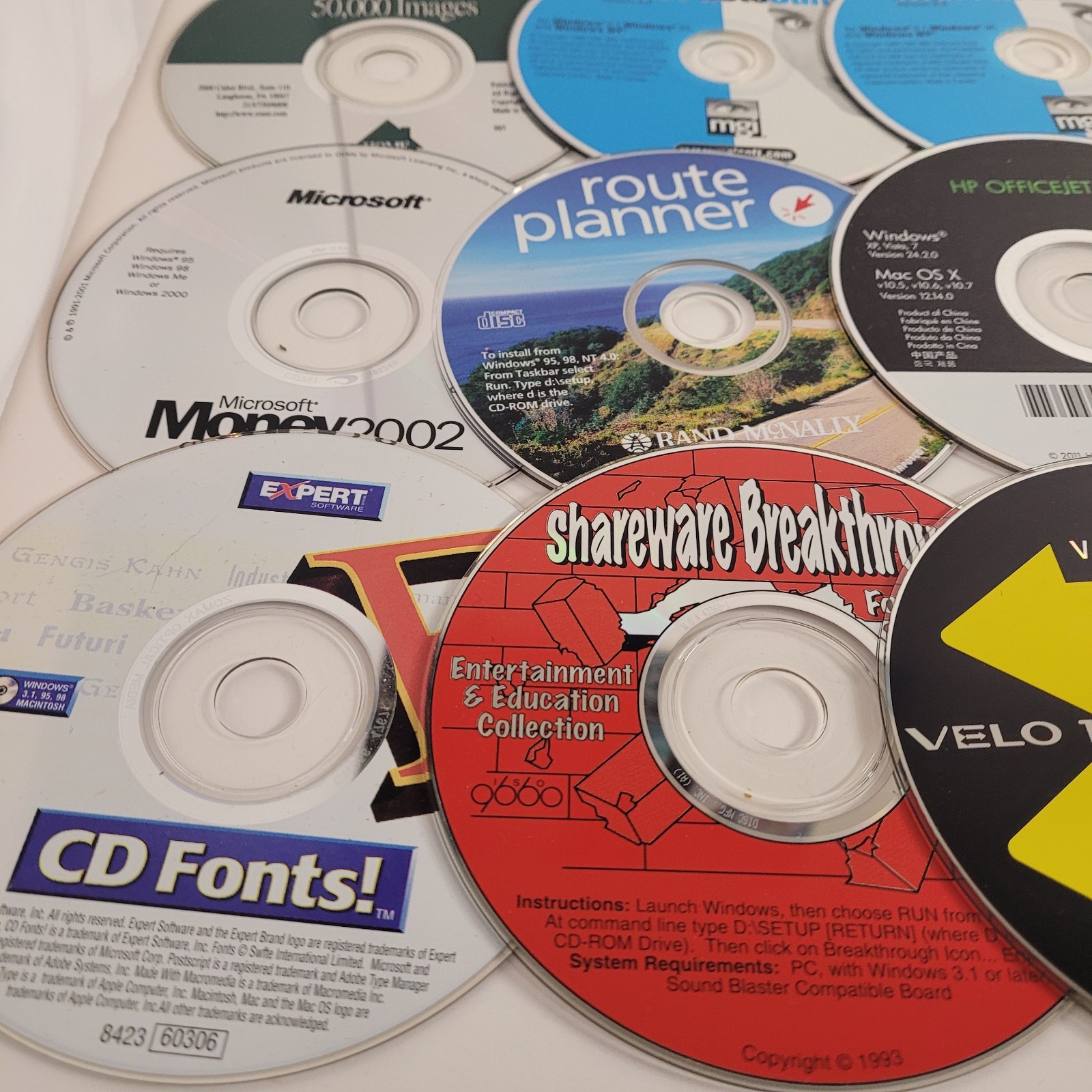 PC Software and Installation Media Lot Microsoft Windows, Family Tree 37 Discs
