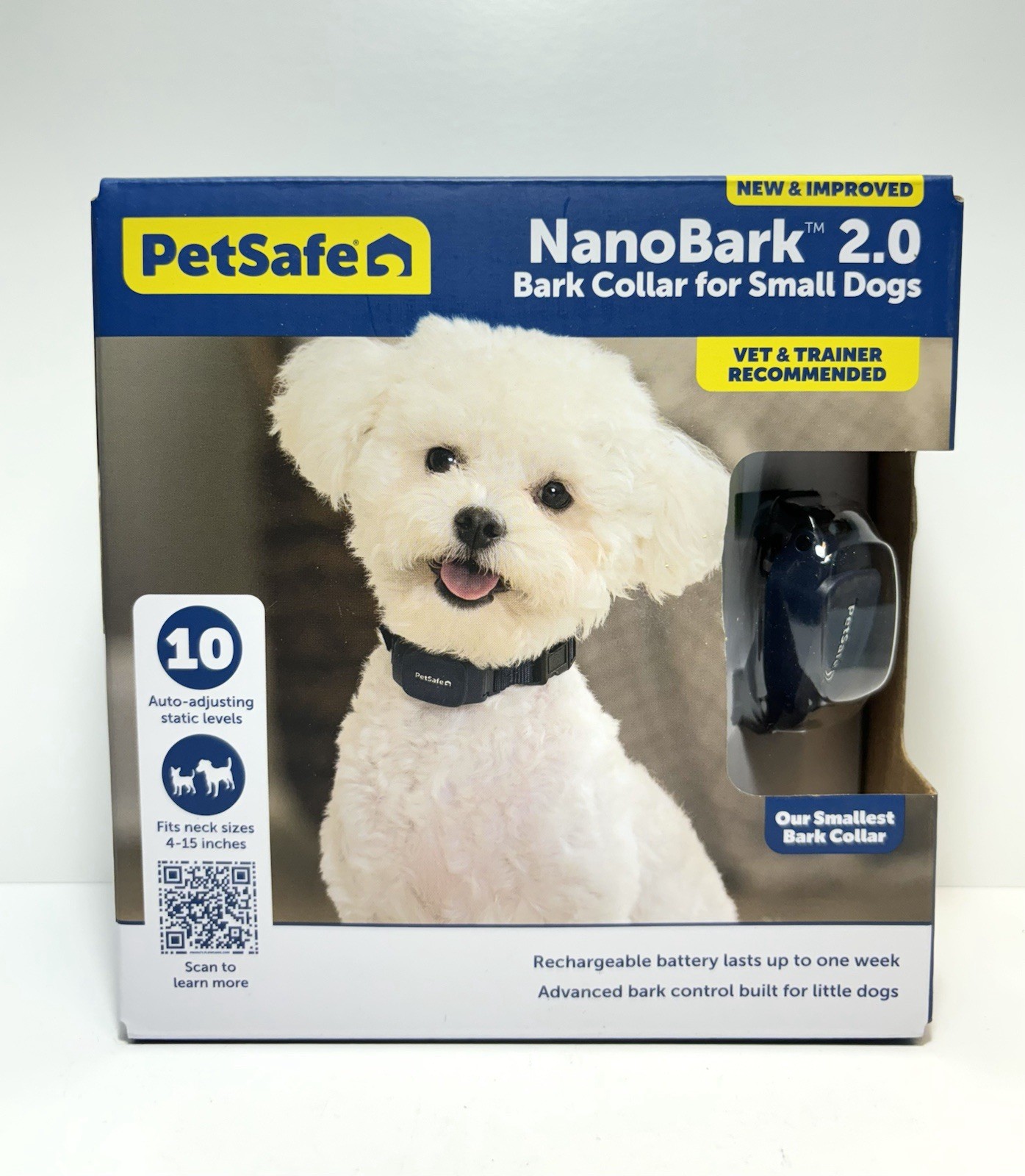 PetSafe PBC00-18240 NanoBark 2.0 Bark Collar for Small Dogs - Rechargeable