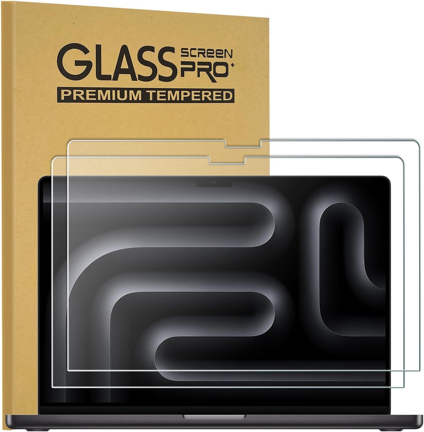 Tempered Glass For MacBook Pro 14" (2026 to 2021) Screen Saver Protector Cover