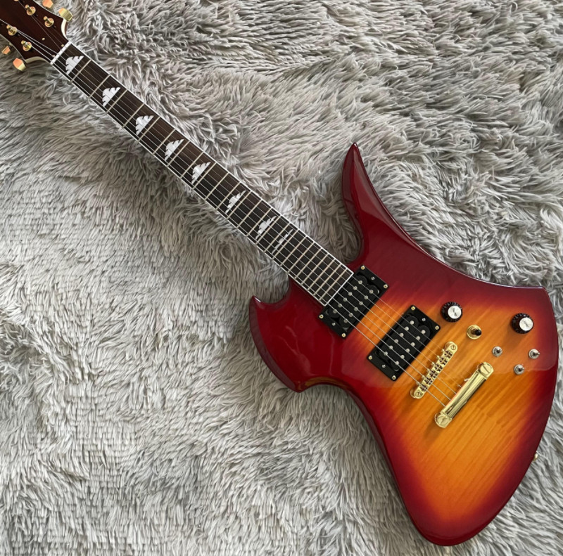 BC Mockingbird Electric Guitar CS Flamed Maple Top H-H Pickups Gold Hardware