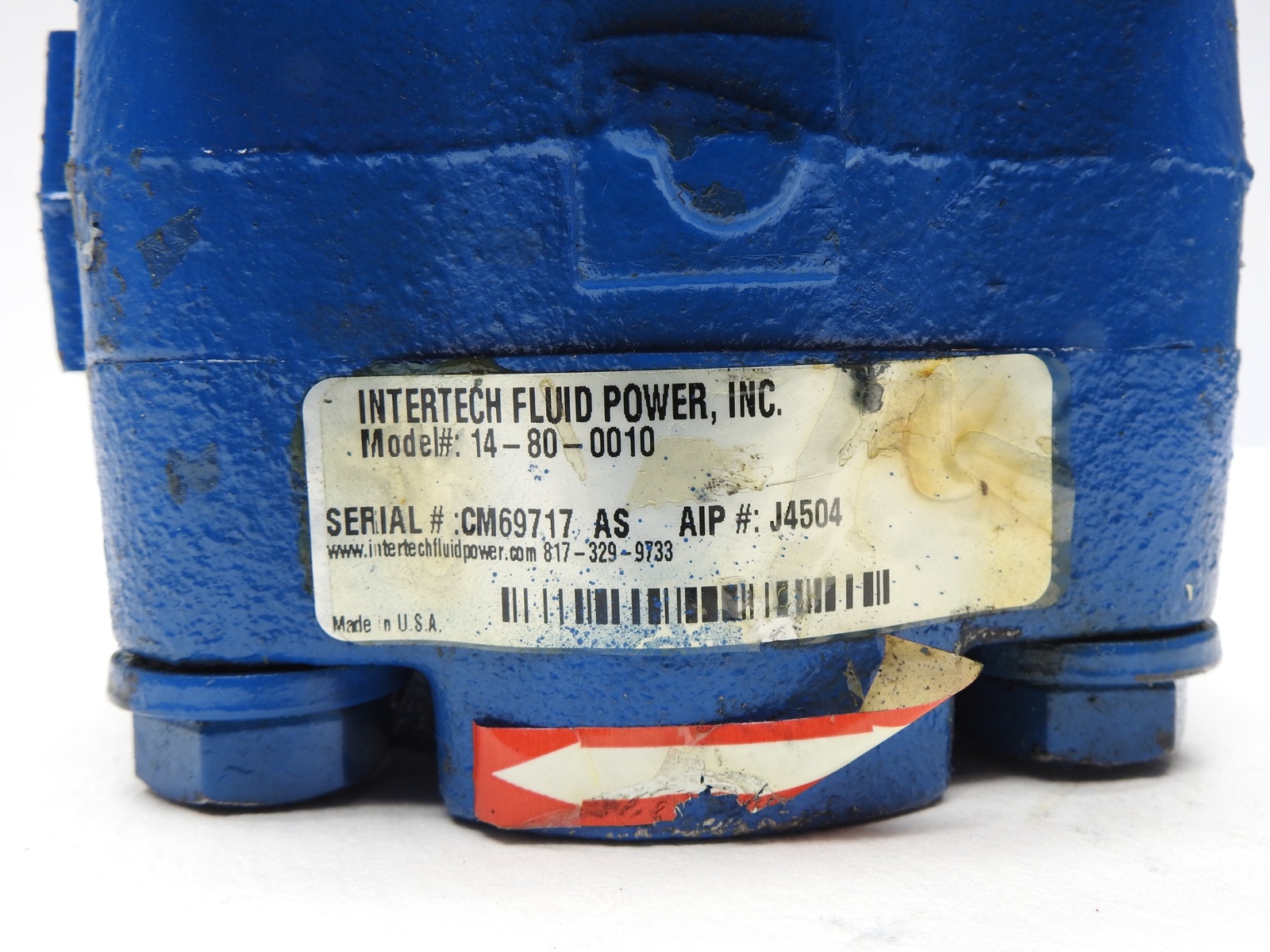 Intertech Fluid Power 14-80-0010 Hydraulic Permco