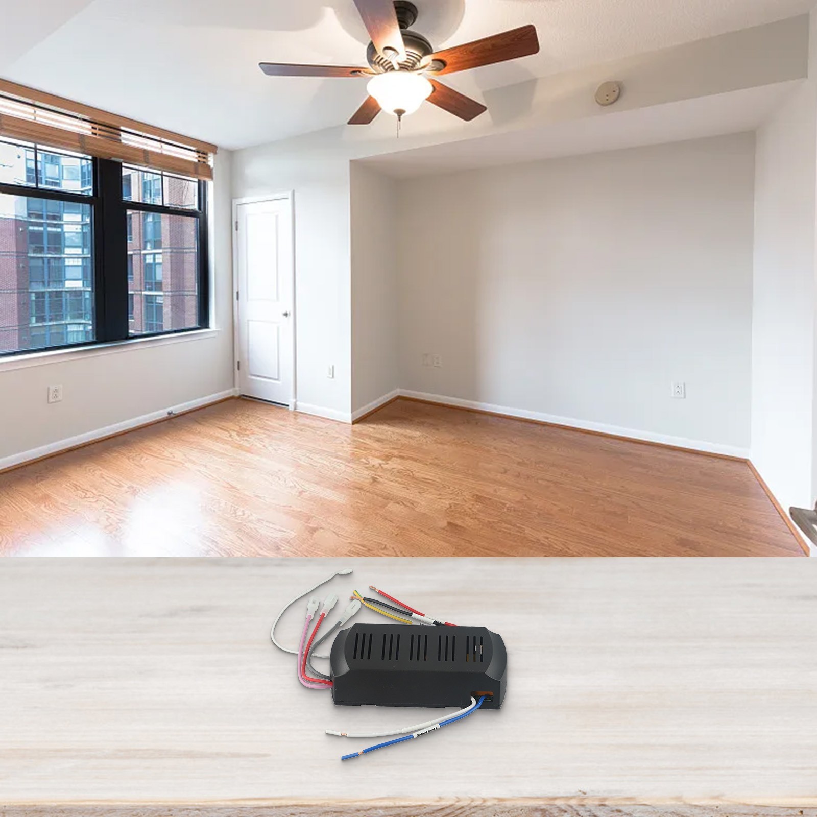 Remote Control Kit for Ceiling Fans with Light Control and Timer Functions