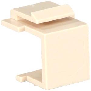 10 Pack of Snap-in Keystone Wallplate Blank Insert Ivory