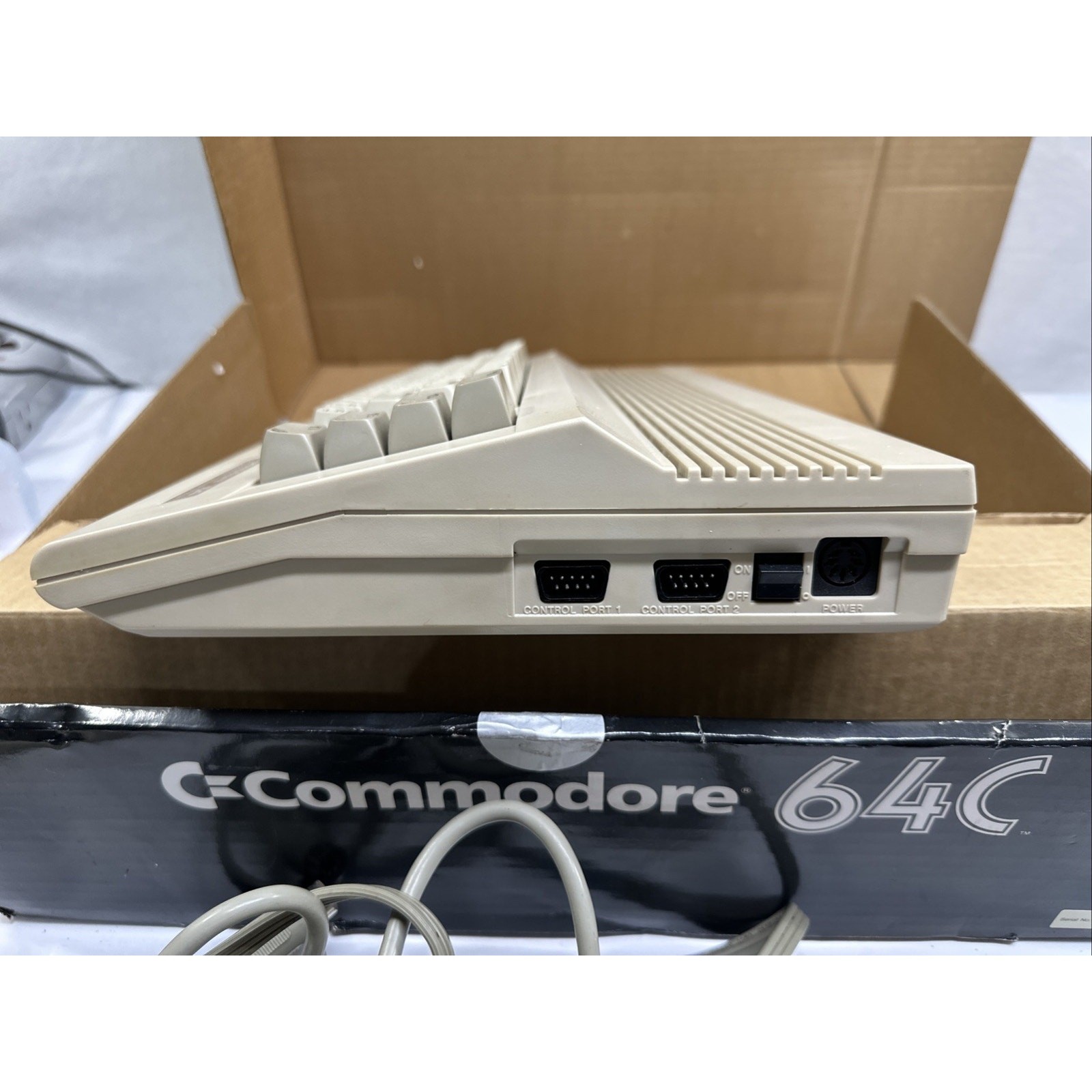 Vintage Commodore 64C Home Computer Console In Blue Box Working W/ Cassette