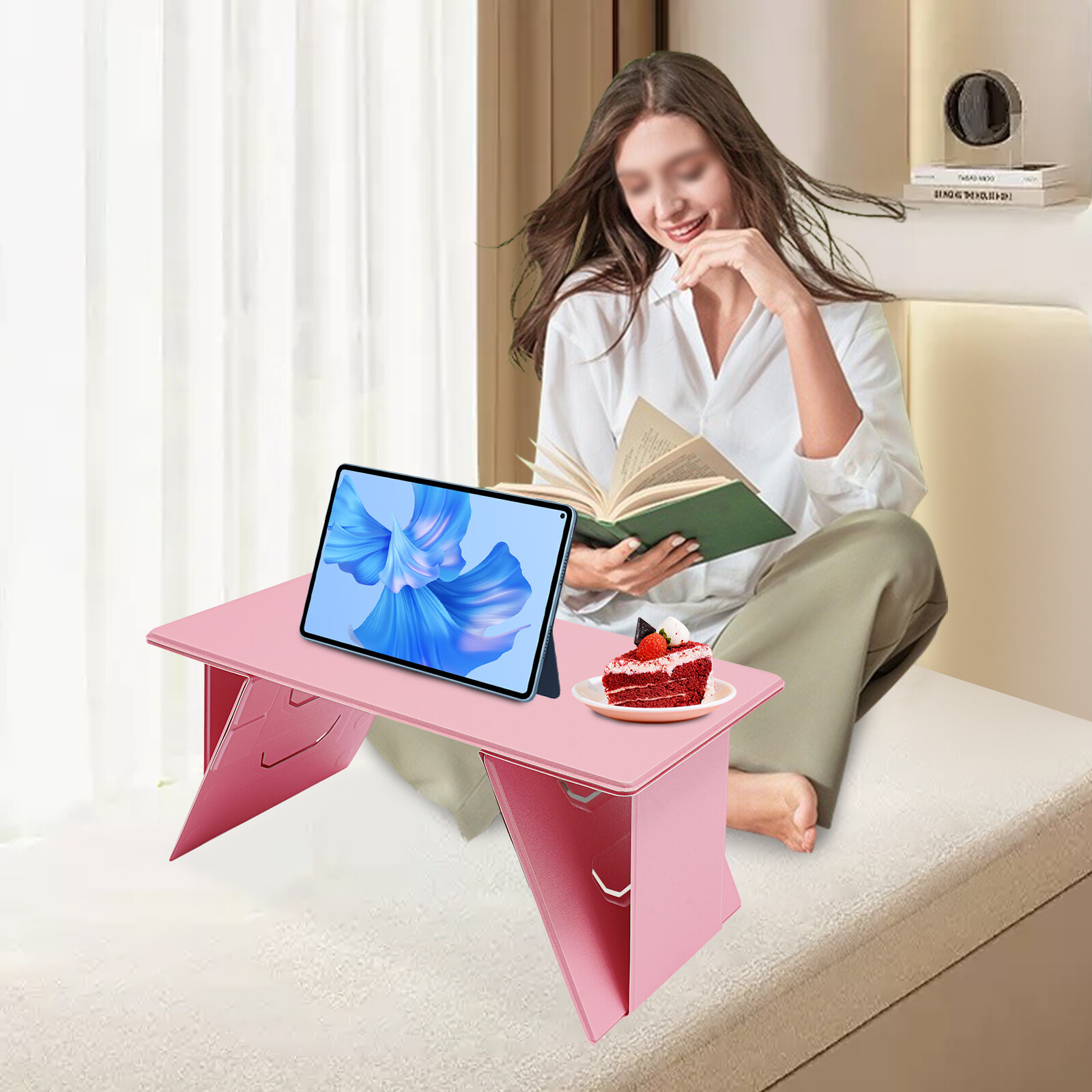 Portable Foldable Laptop Bed Desk, Folable Bed Laptop Table, Folding Lap Desk