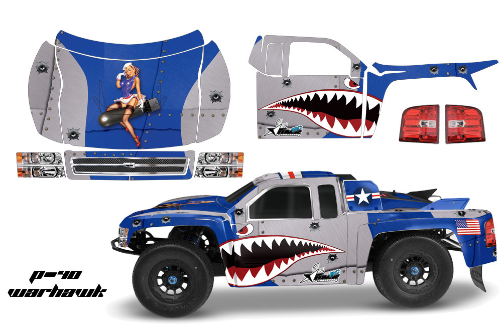 AMR RC GRAPHIC DECAL STICKER KIT JCONCEPTS ILLUZION 2012 CHEVY SILVERADO 1500 W