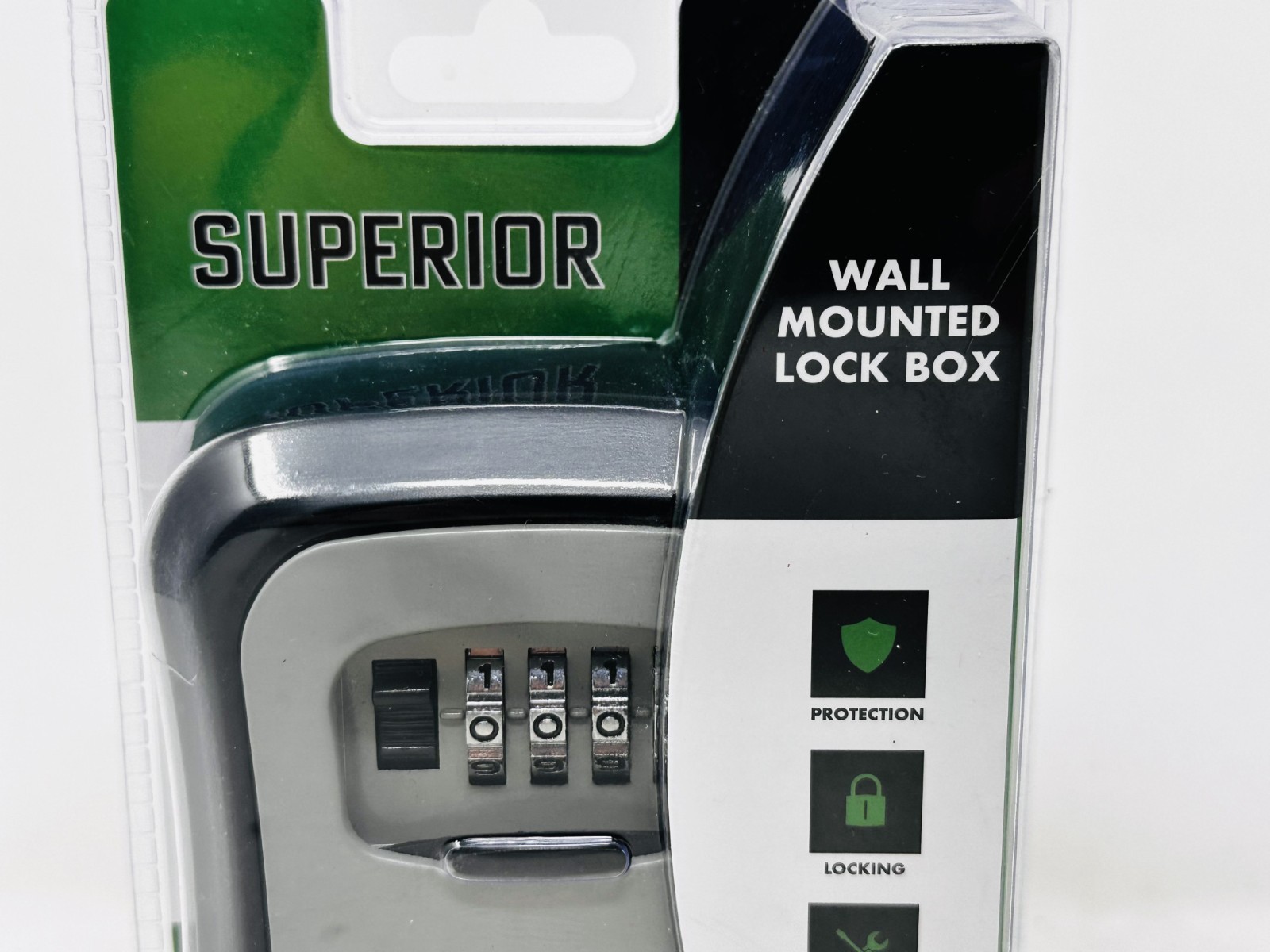 Combination Wall Mounted Lock Box Resettable Combination for Spare Keys