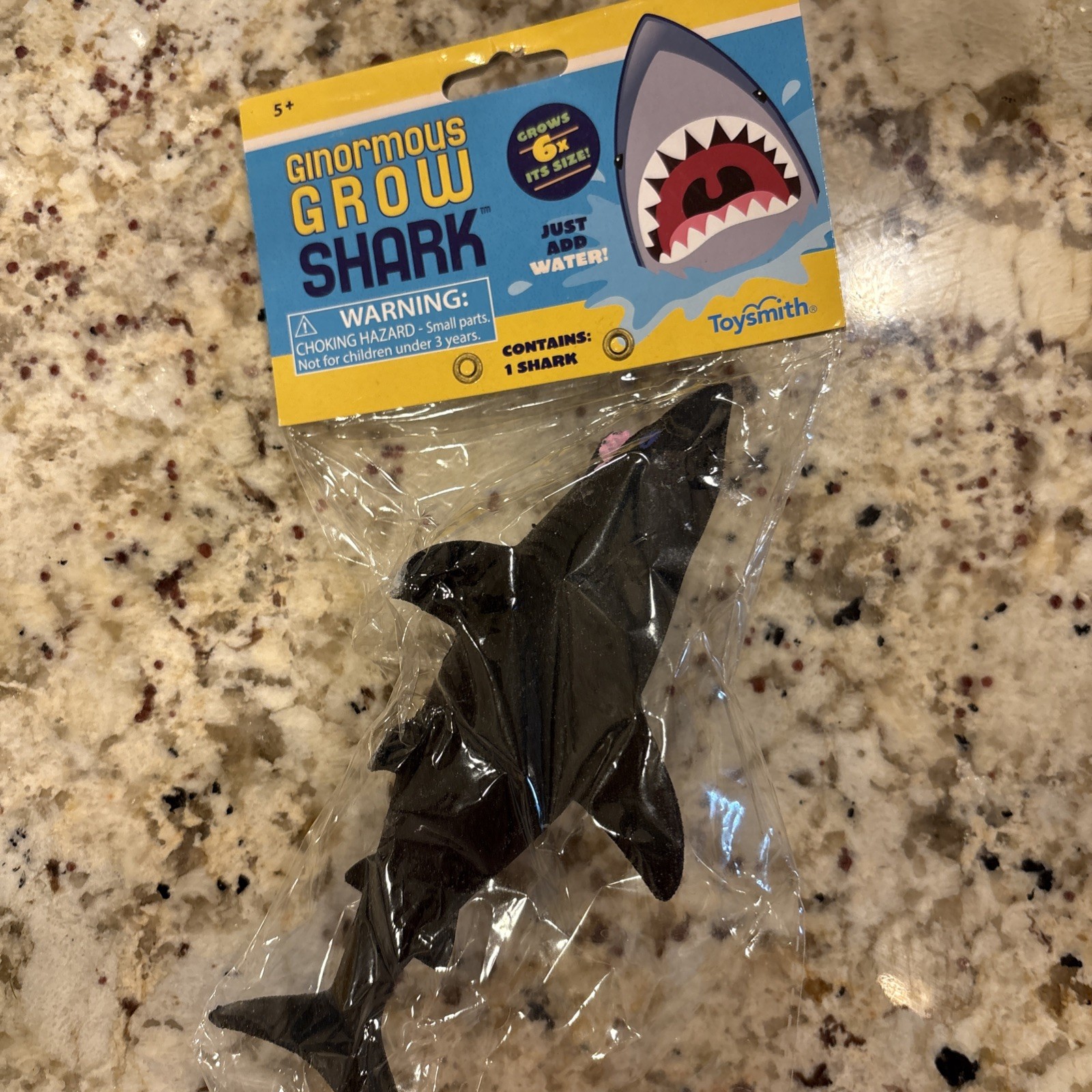 NEW! Toysmith Ginormous Grow Shark Grows 6x Its Size