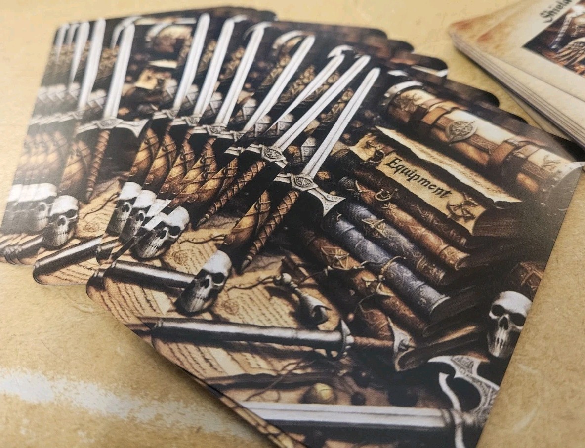 Custom HeroQuest Compatible Equipment Cards (16) – Fan-Made Replacements – New