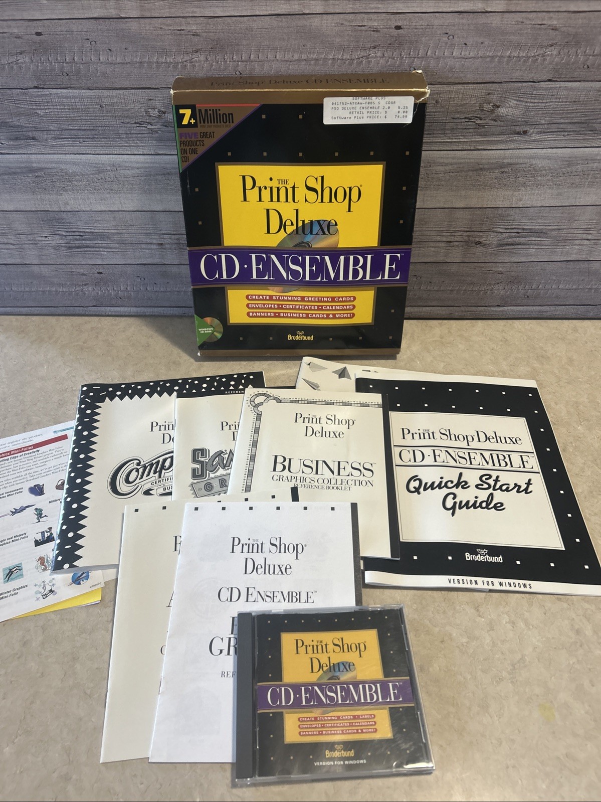 The Print Shop Deluxe PC Software Version 3.1 Windows-rare-free Shipping