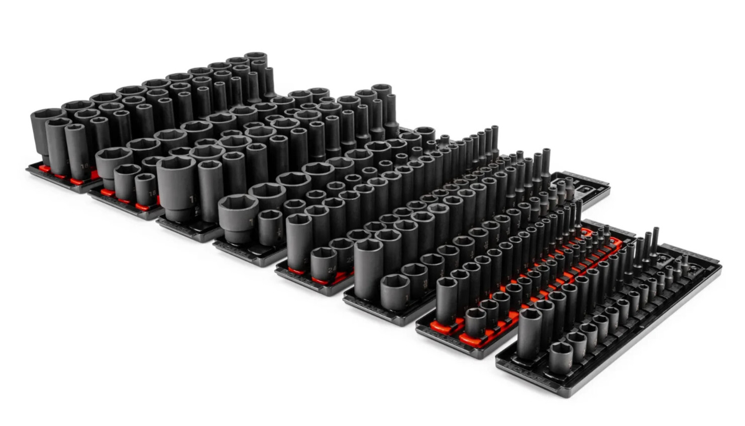 1/4, 3/8, 1/2 Inch Drive 6-Point Impact Socket Set , 230-Pc. Tekton SID99200
