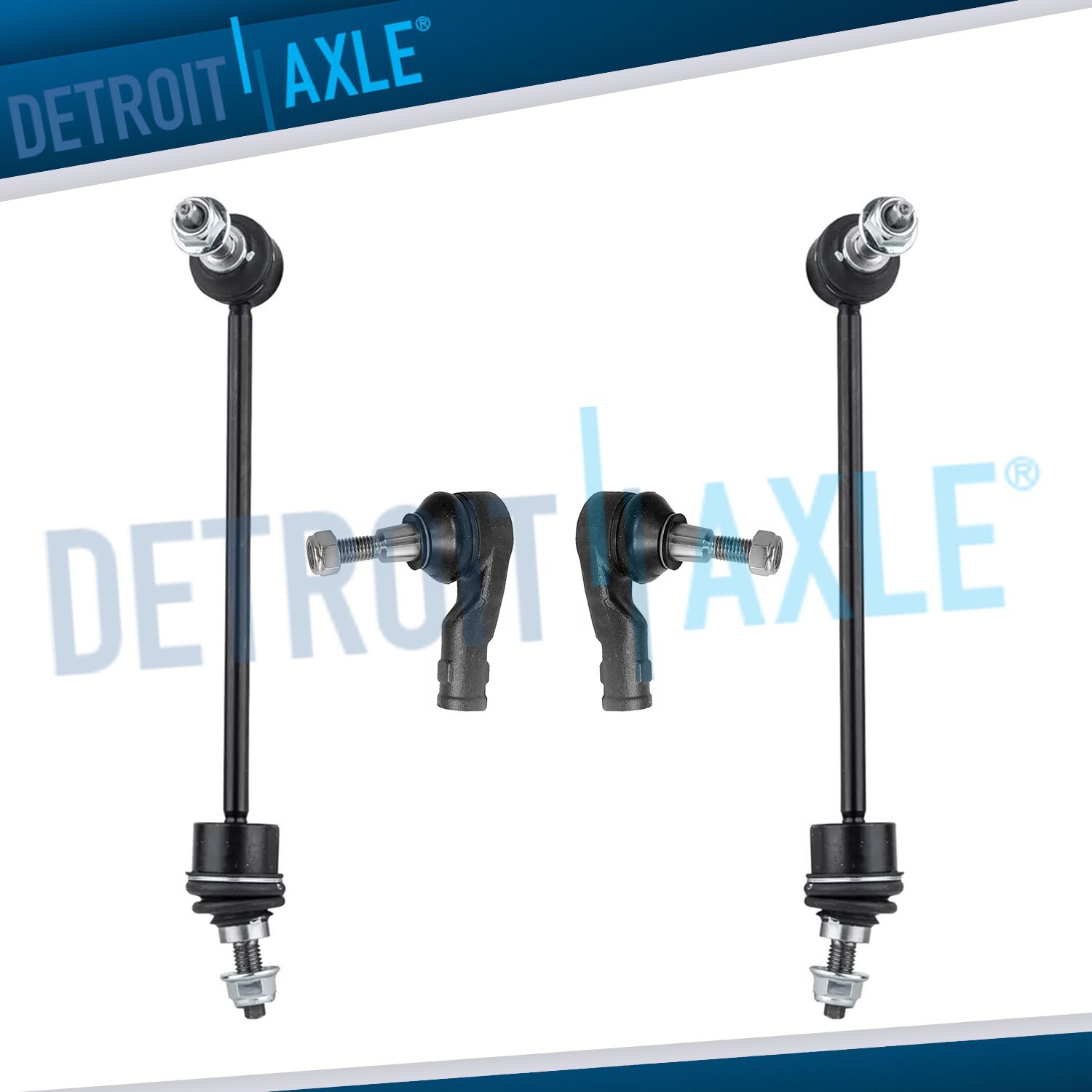 Front Outer Tie Rod Sway Bar Links for 2005 2006 2007 2008 2009 Land Rover LR3