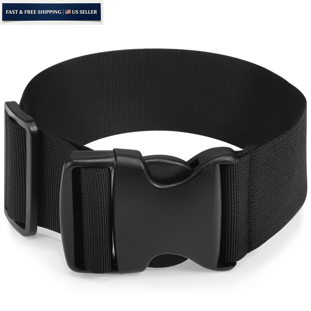 WOFASHPURET 2 Inch Fanny Pack Extender Strap, 50cm 59.00X6.00X1.00CM, Black