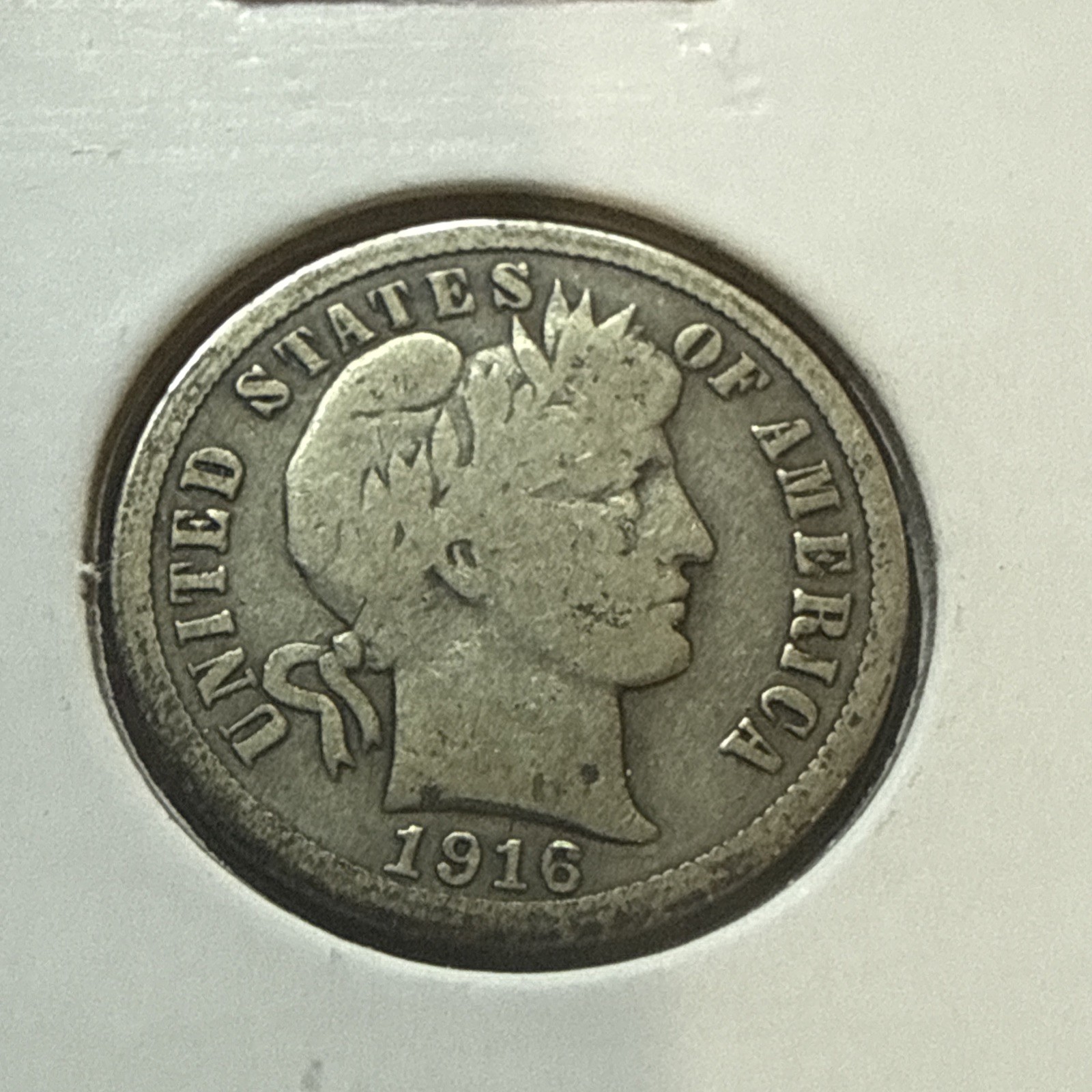 1916 VG Barber Dime
