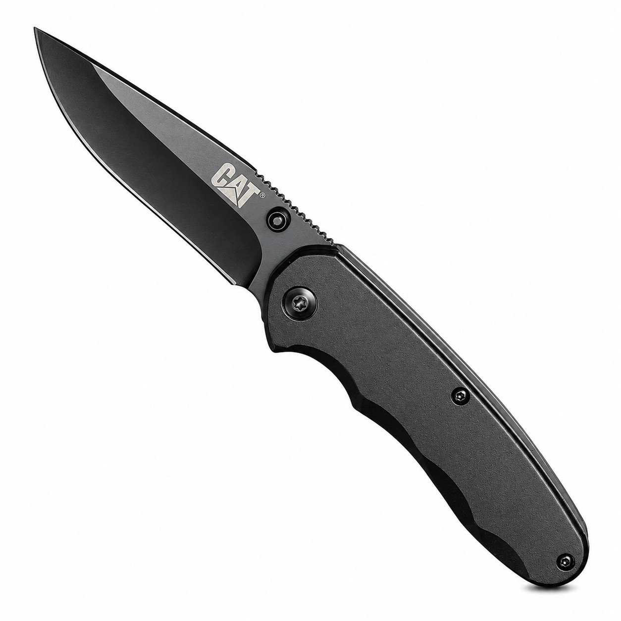 Cat 7-inch Drop Point Folding Knife - 980016
