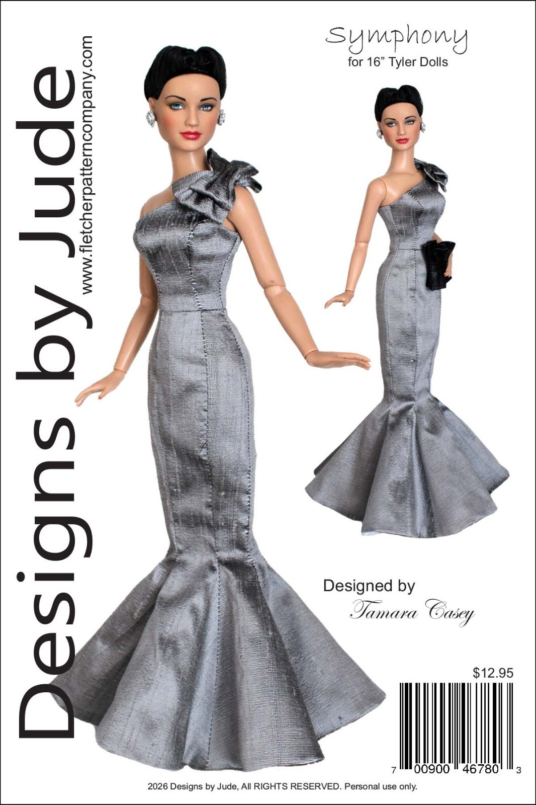 Symphony Doll Sewing Pattern for 16" Tyler Wentworth Dolls, Tonner