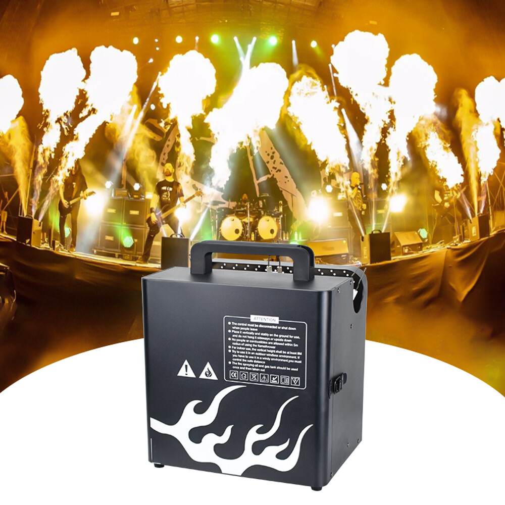 3-Headed Fire Machine DMX Flame Projector Stage Flame Thrower Party Fire Effect