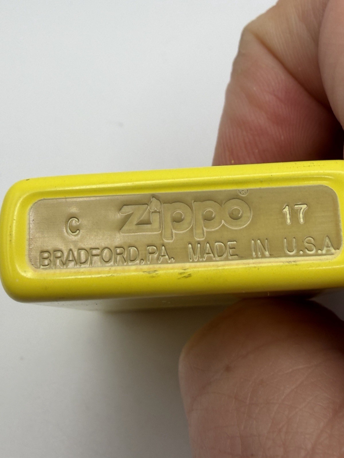 2017 Lights Camera Action Yellow Zippo Lighter NEW