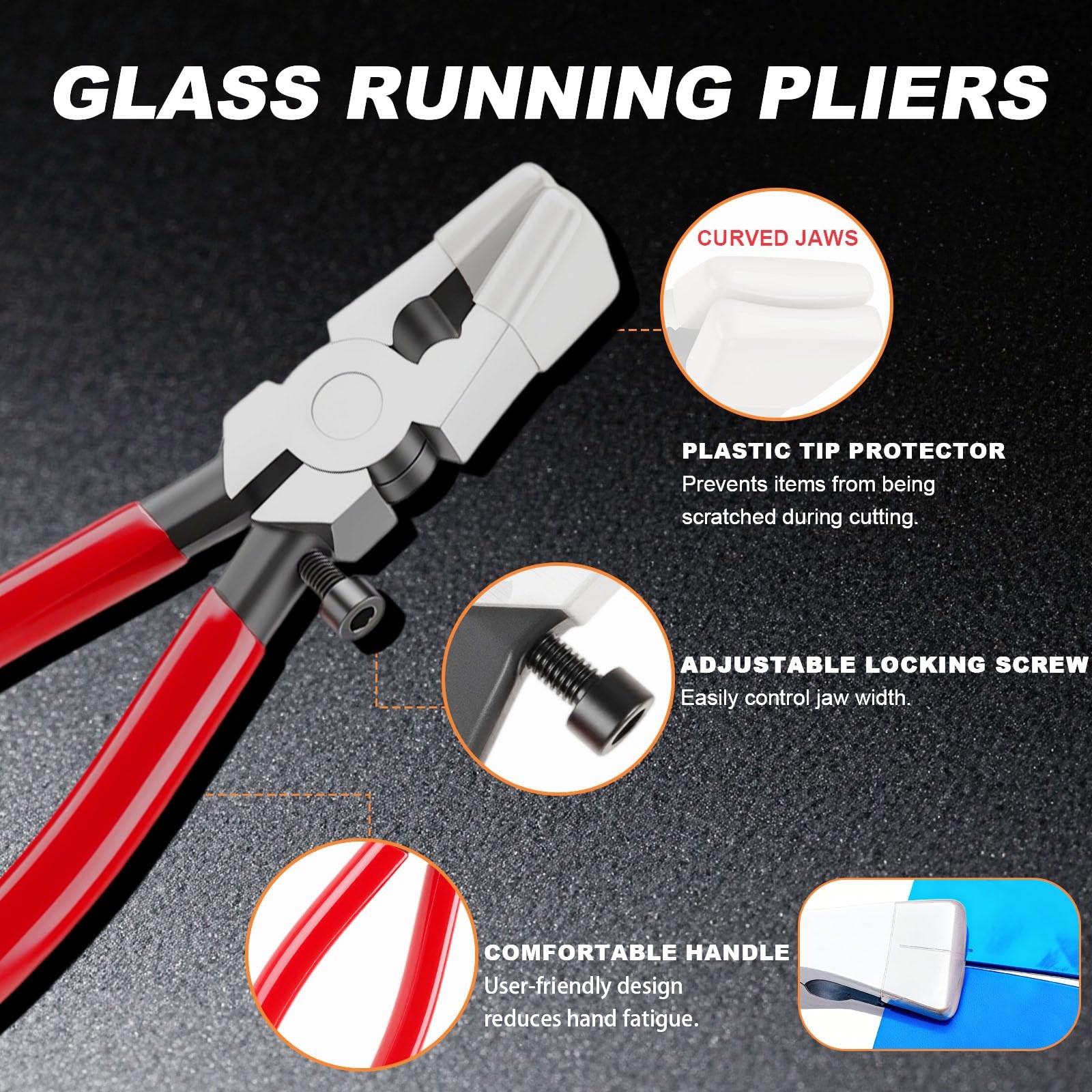 Glass Cutter Kit Heavy Duty Running Breaking Pliers 2-20mm Cutting Tool