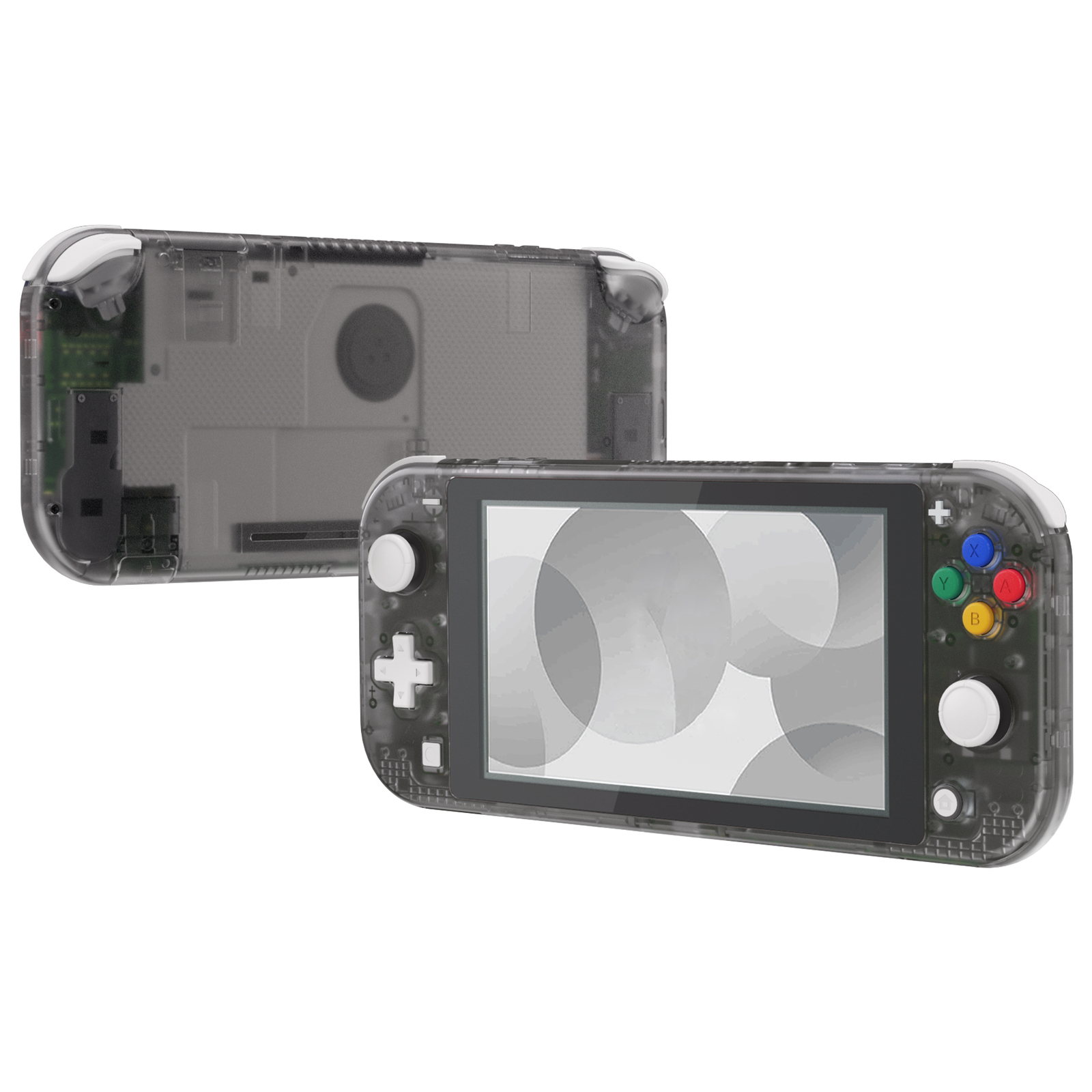Replacement Case Faceplate Backplate Buttons Kit Clear For Nintendo Switch Lite