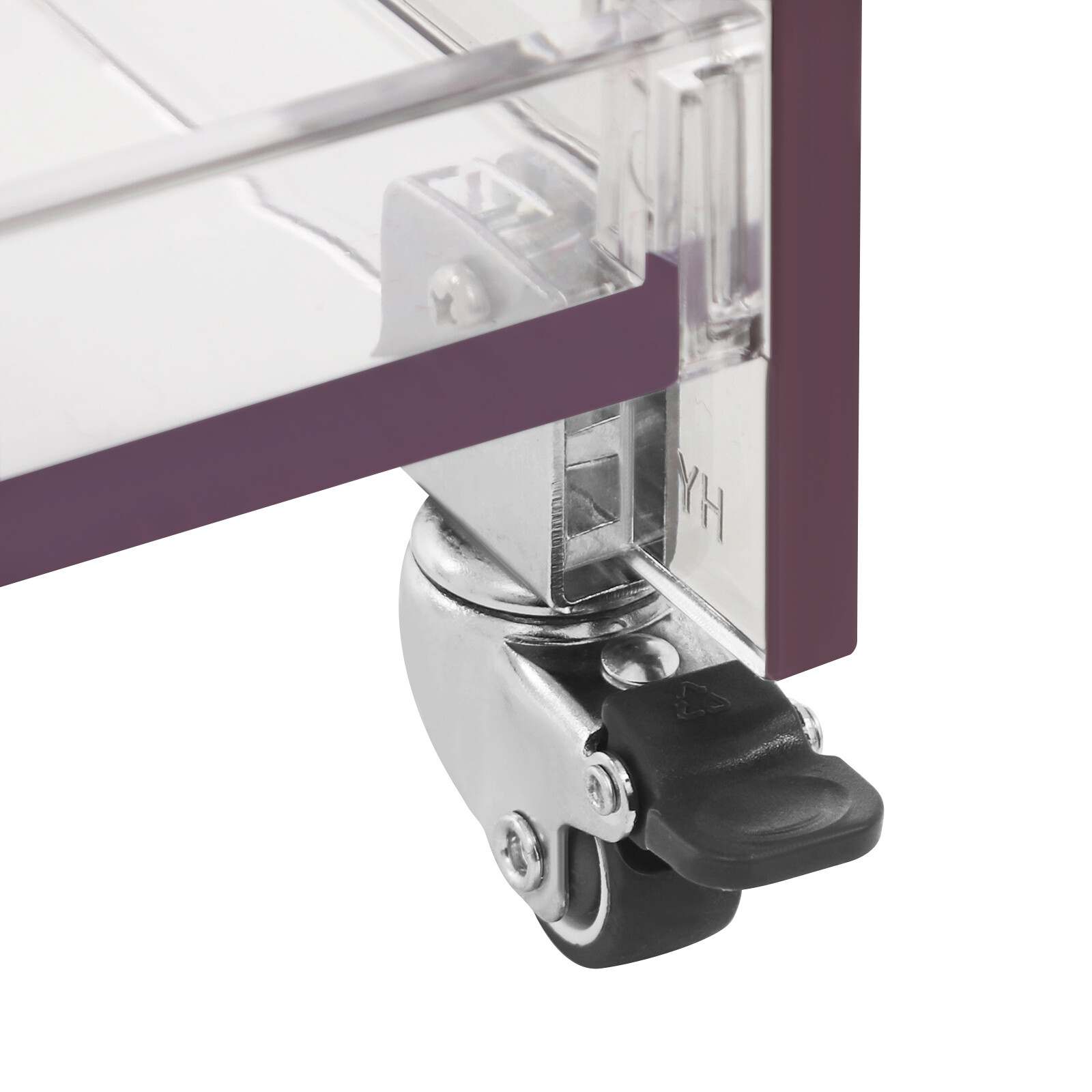 Mobile PC Rolling Cart,PC Cart with Wheels, Rolling Serving Cart