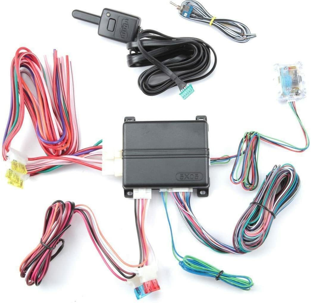Viper 5305V LCD 2-Way Security Remote Start System + 4 PCS Universal Door Lock