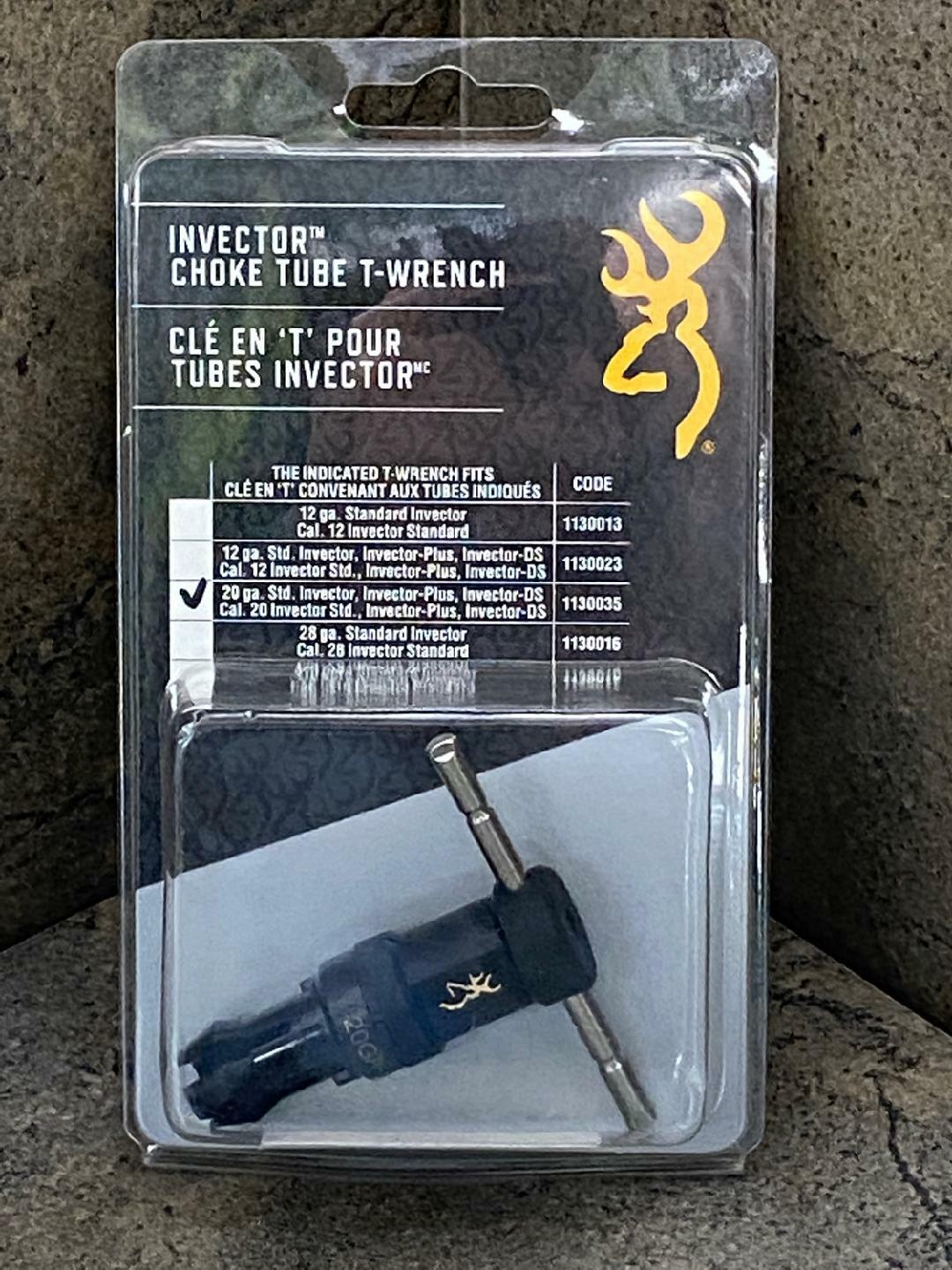 Browning Invector/Choke Tube T-Wrench for 20 Gauge Invector DS, Plus & Standard